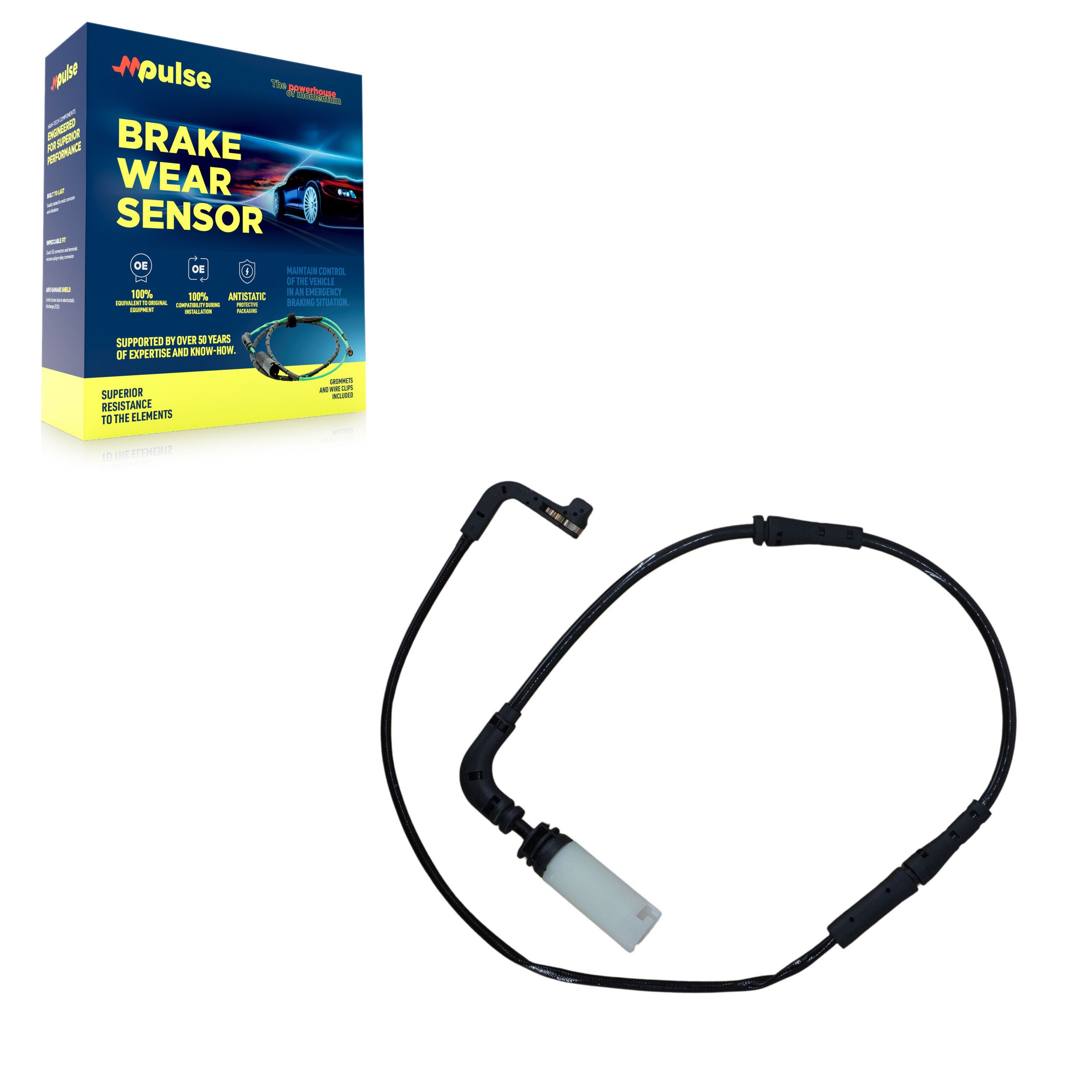 Mpulse SEN-2BWS0151 Disc Brake Pad Wear Sensor for 2004-2011 BMW 650Ci, BMW M6, BMW 528i xDrive - Rear