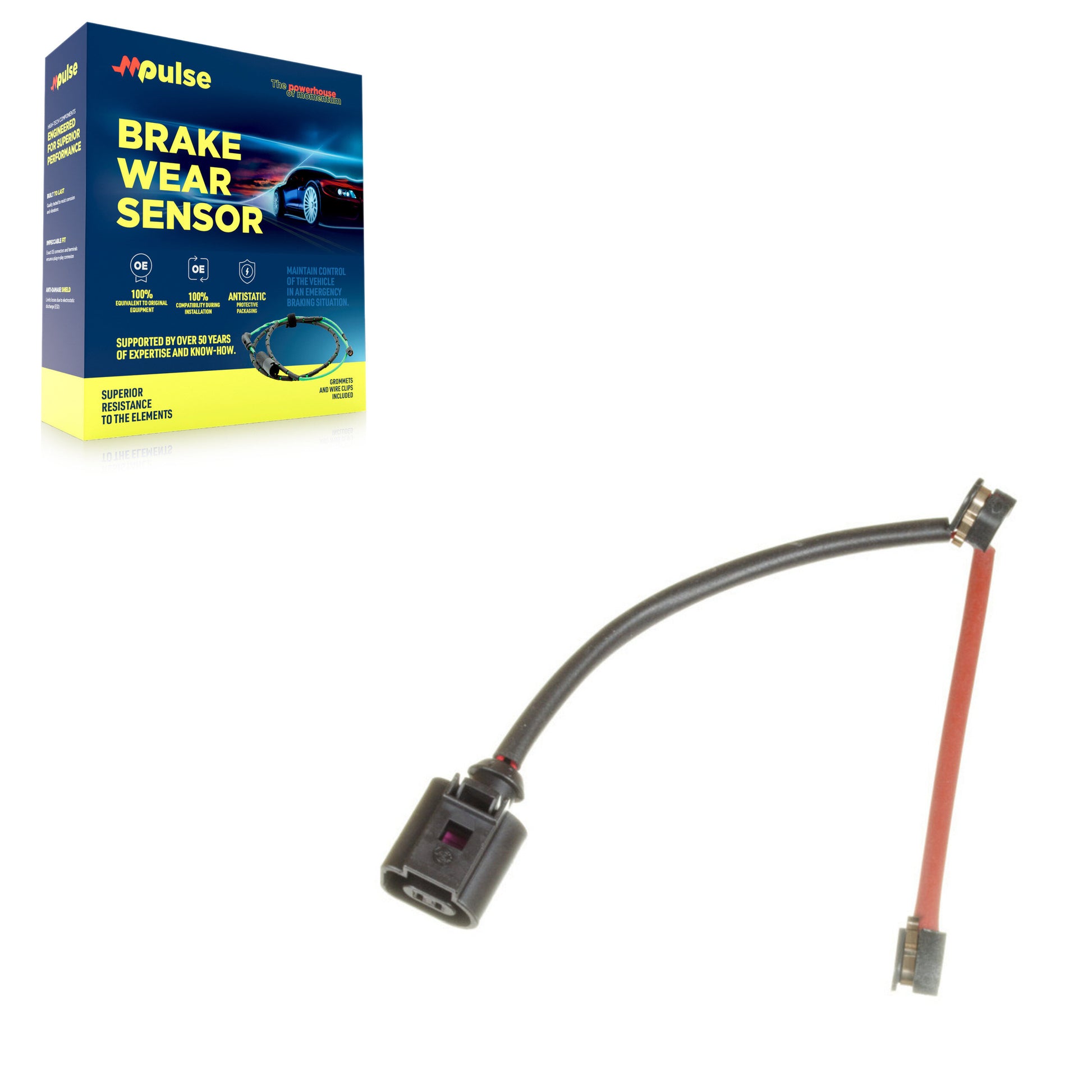 Mpulse SEN-2BWS0158 Disc Brake Pad Wear Sensor for 2003-2015 Audi Q7, Volkswagen Touareg, Porsche Cayenne - Rear