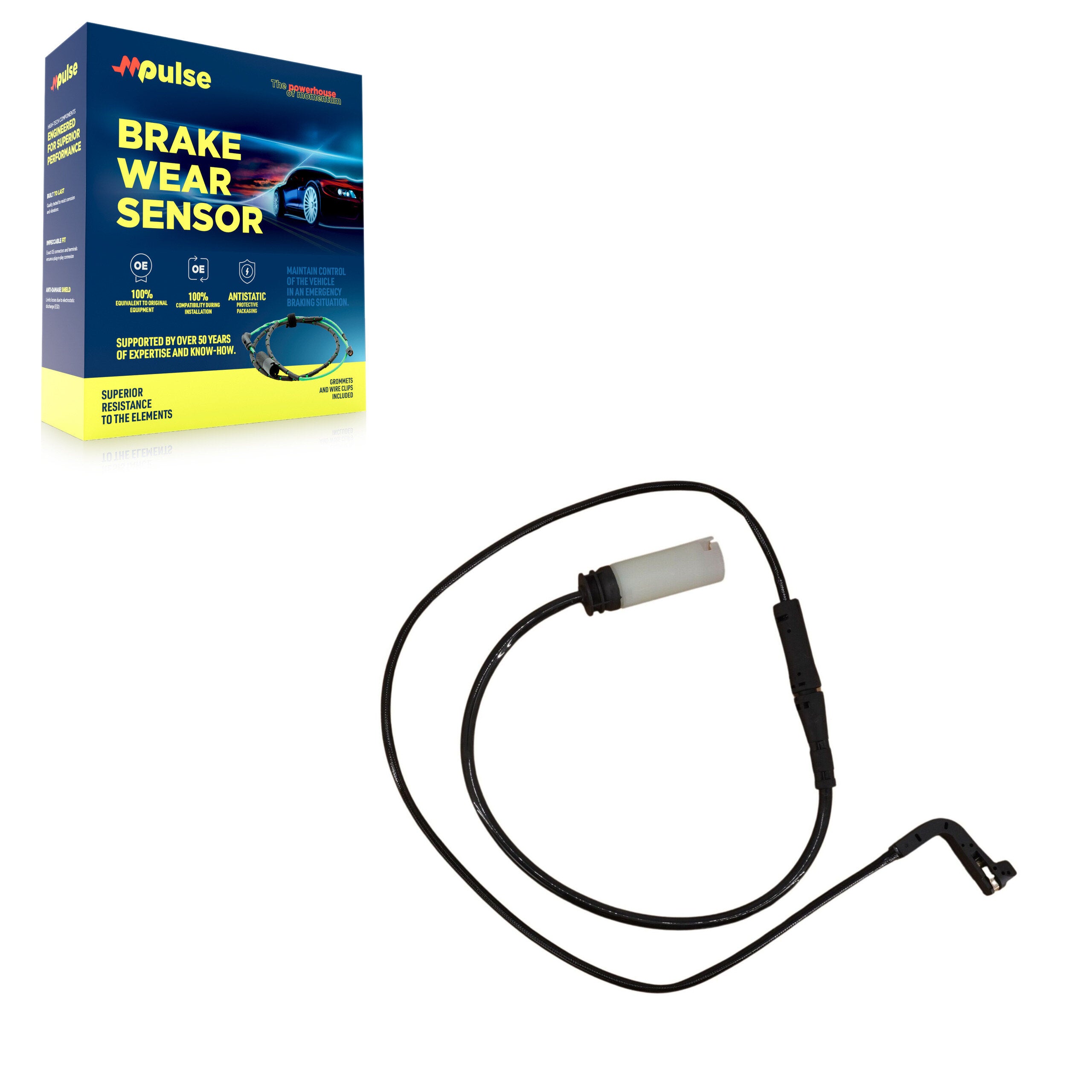 Mpulse SEN-2BWS0159 Disc Brake Pad Wear Sensor for 2006-2010 BMW 535i xDrive, BMW 525i, BMW 535xi - Rear
