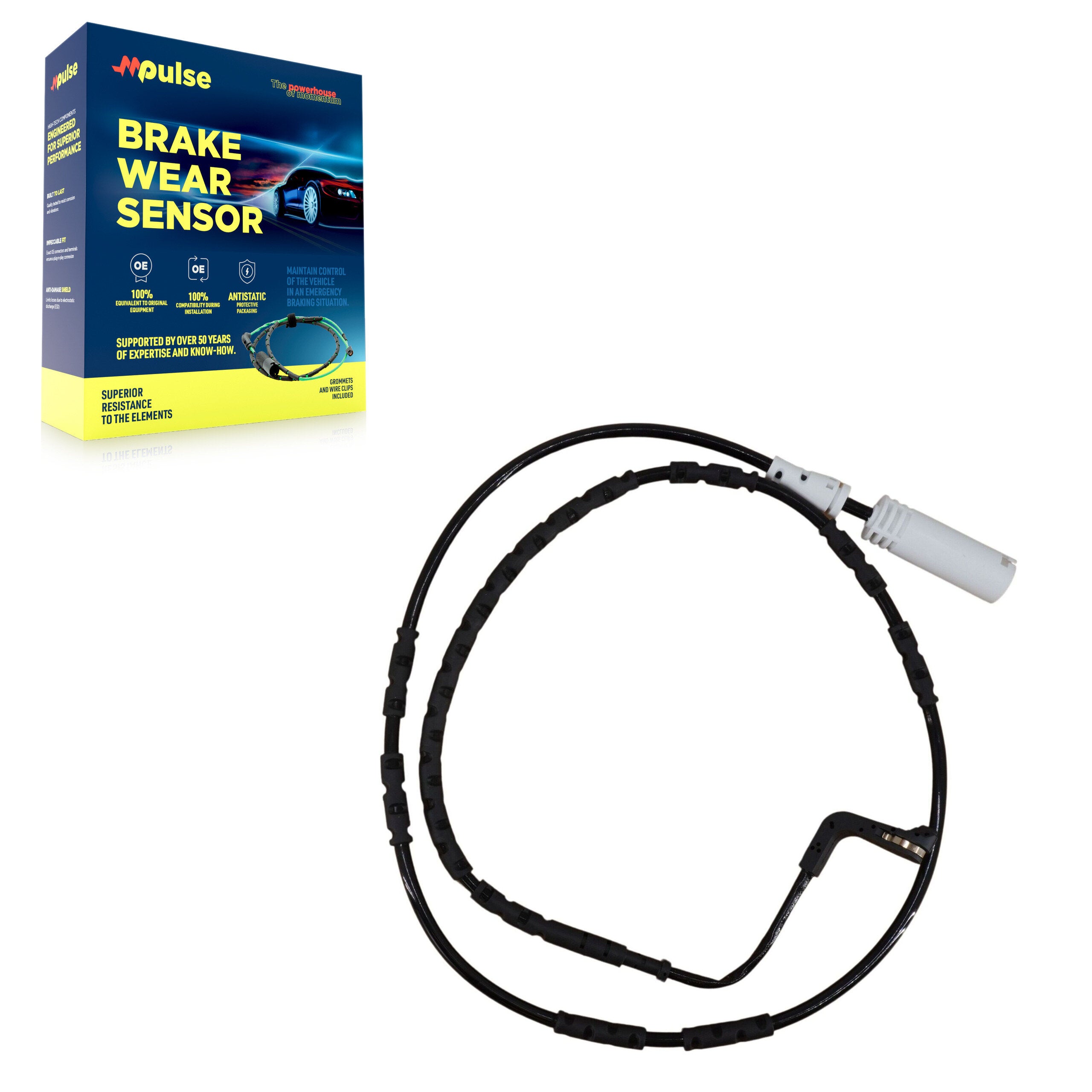 Mpulse SEN-2BWS0161 Disc Brake Pad Wear Sensor for 2005-2013 BMW 135is, BMW 325i, BMW 1 Series M - Rear