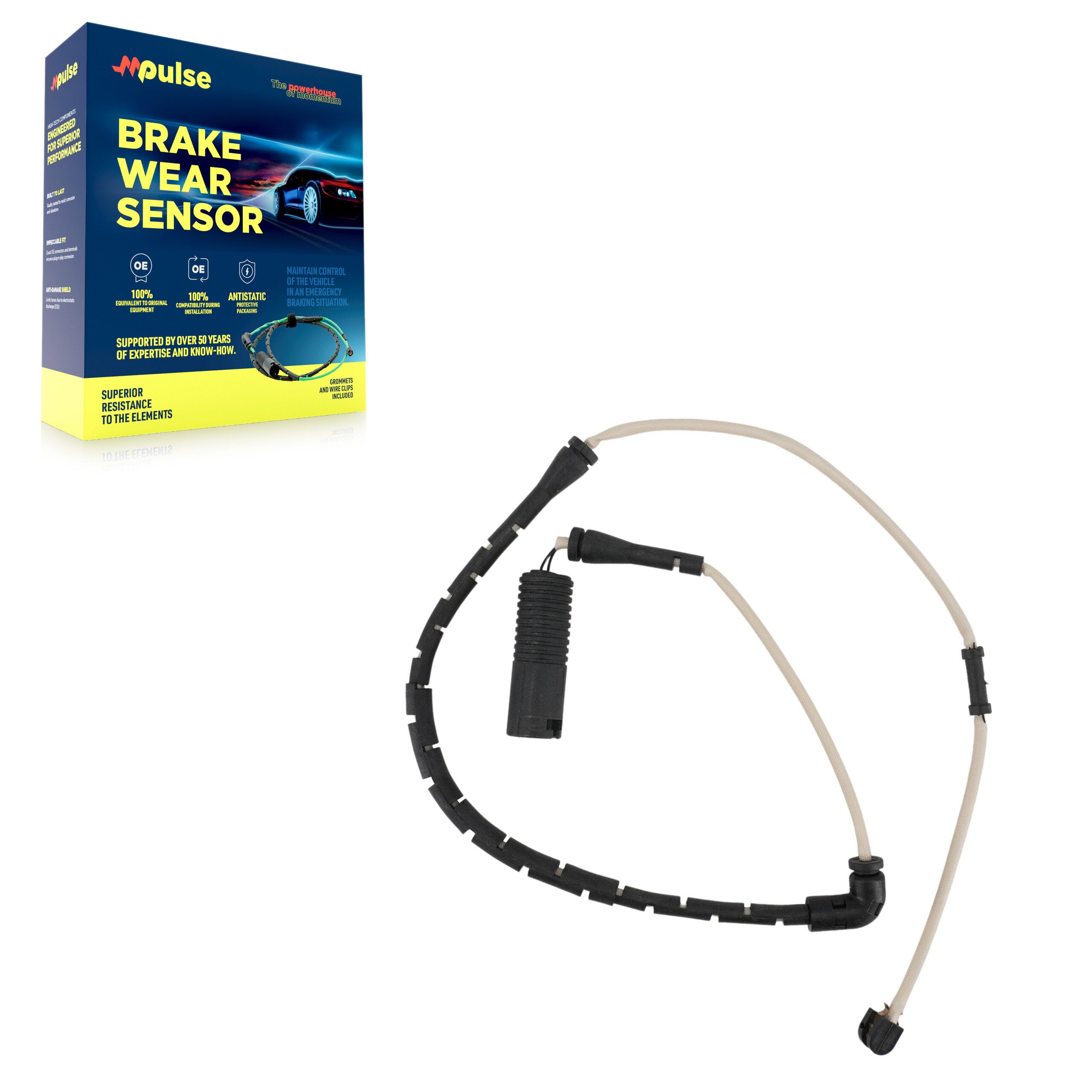 Mpulse SEN-2BWS0163 Disc Brake Pad Wear Sensor for 2002-2012 Land Rover Range Rover - Front