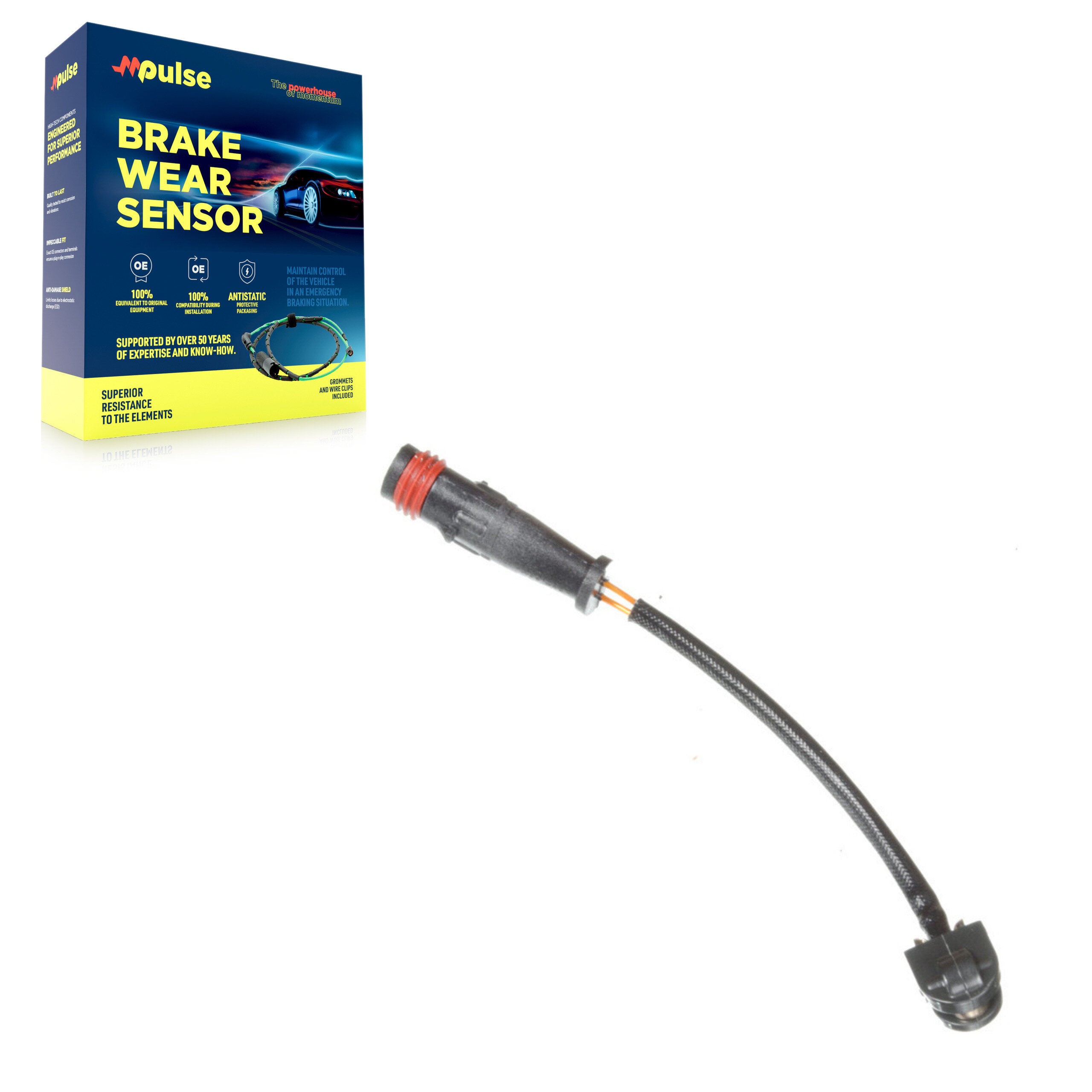 Mpulse SEN-2BWS0166 Disc Brake Pad Wear Sensor for 2003-2025 Mercedes-Benz AMG GT 43, Mercedes-Benz AMG GT 63, Mercedes-Benz AMG GT 63 S E Performance - Front, Rear, Front Right