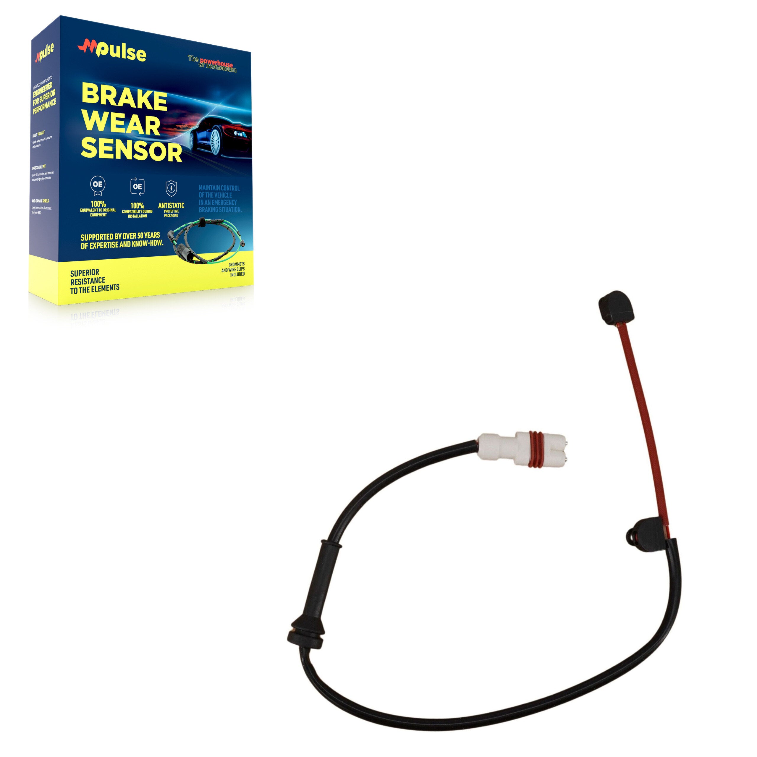 Mpulse SEN-2BWS0171 Disc Brake Pad Wear Sensor for 2005-2012 Porsche Cayman, Porsche Boxster - Rear