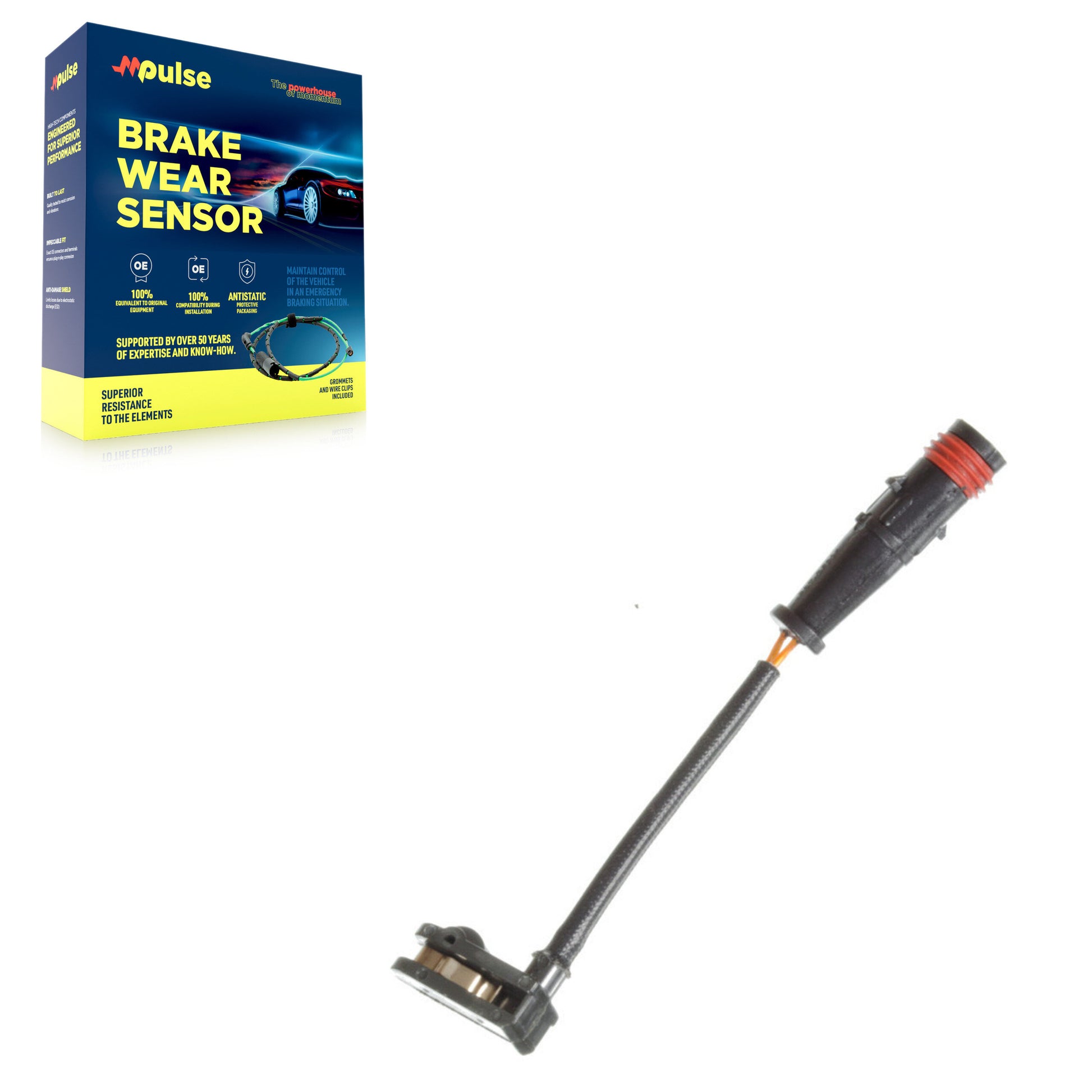 Mpulse SEN-2BWS0172 Disc Brake Pad Wear Sensor for 2003-2024 Mercedes-Benz Sprinter 1500, Mercedes-Benz Sprinter 3500XD, Mercedes-Benz Sprinter 2500 - Rear, Front, Front Right