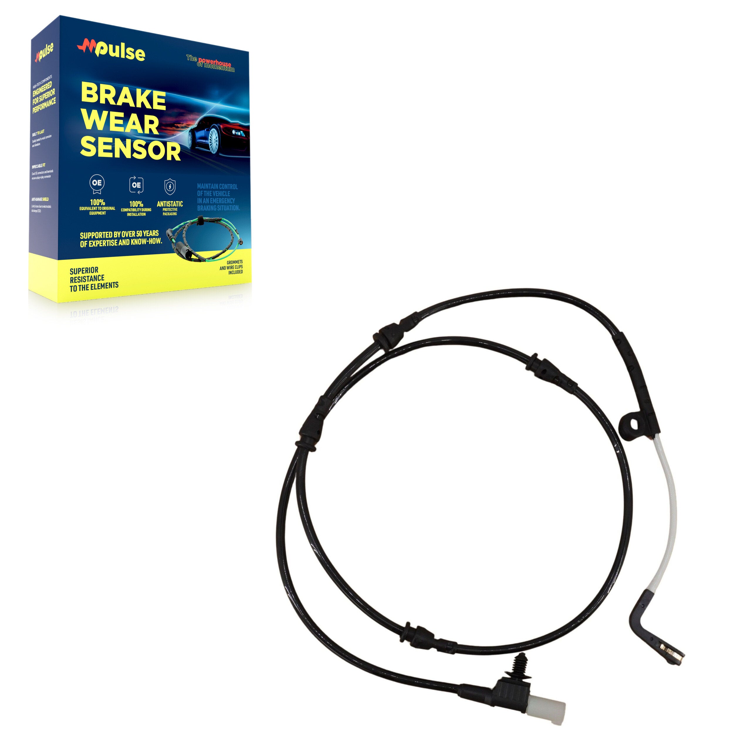 Mpulse SEN-2BWS0175 Disc Brake Pad Wear Sensor for 2005-2016 Land Rover Discovery, Land Rover LR4, Land Rover Range Rover Sport - Rear