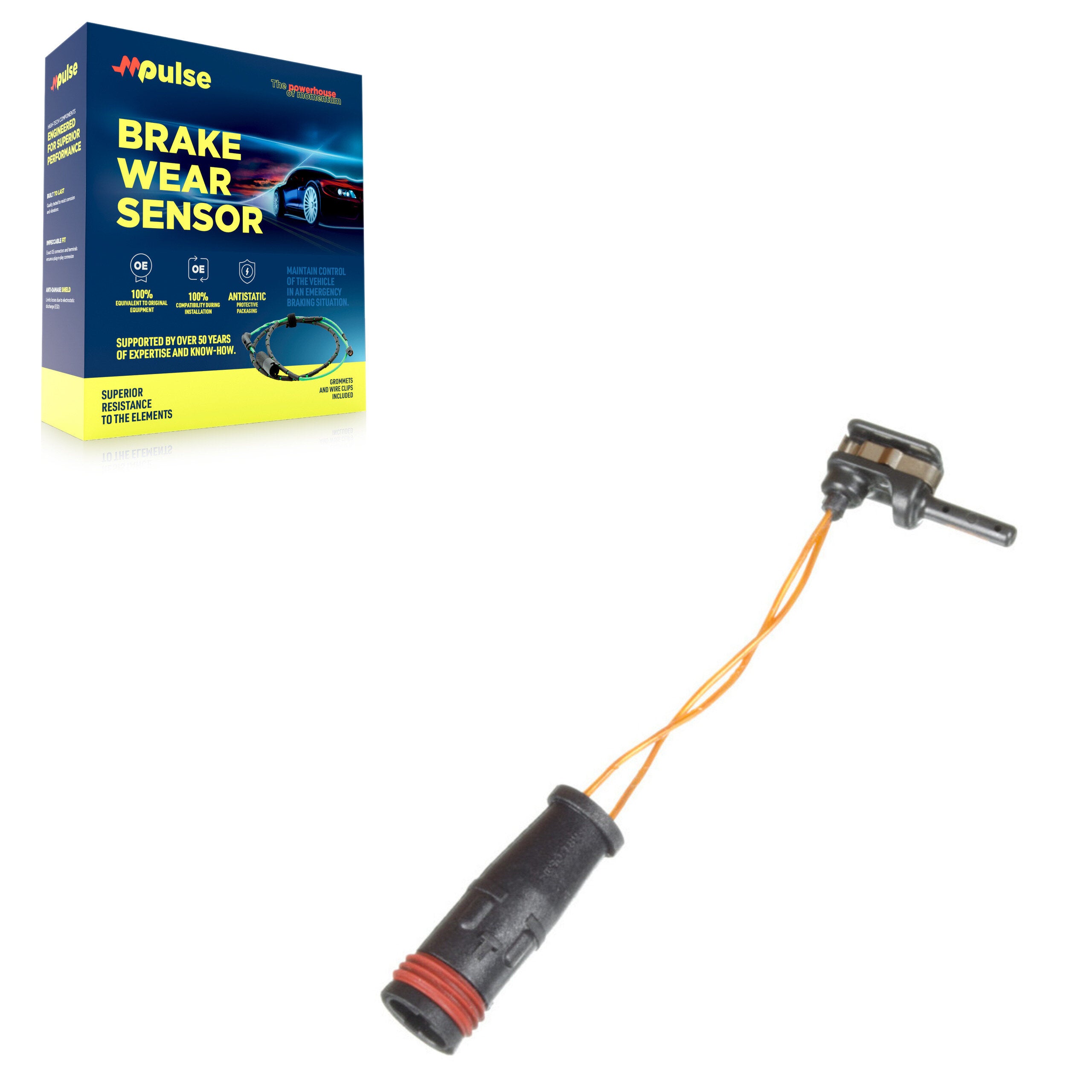 Mpulse SEN-2BWS0177 Disc Brake Pad Wear Sensor for 1997-2025 Mercedes-Benz AMG GT 43, Mercedes-Benz AMG GT 63 S E Performance, Mercedes-Benz AMG GT 63 - Rear, Front, Rear Right