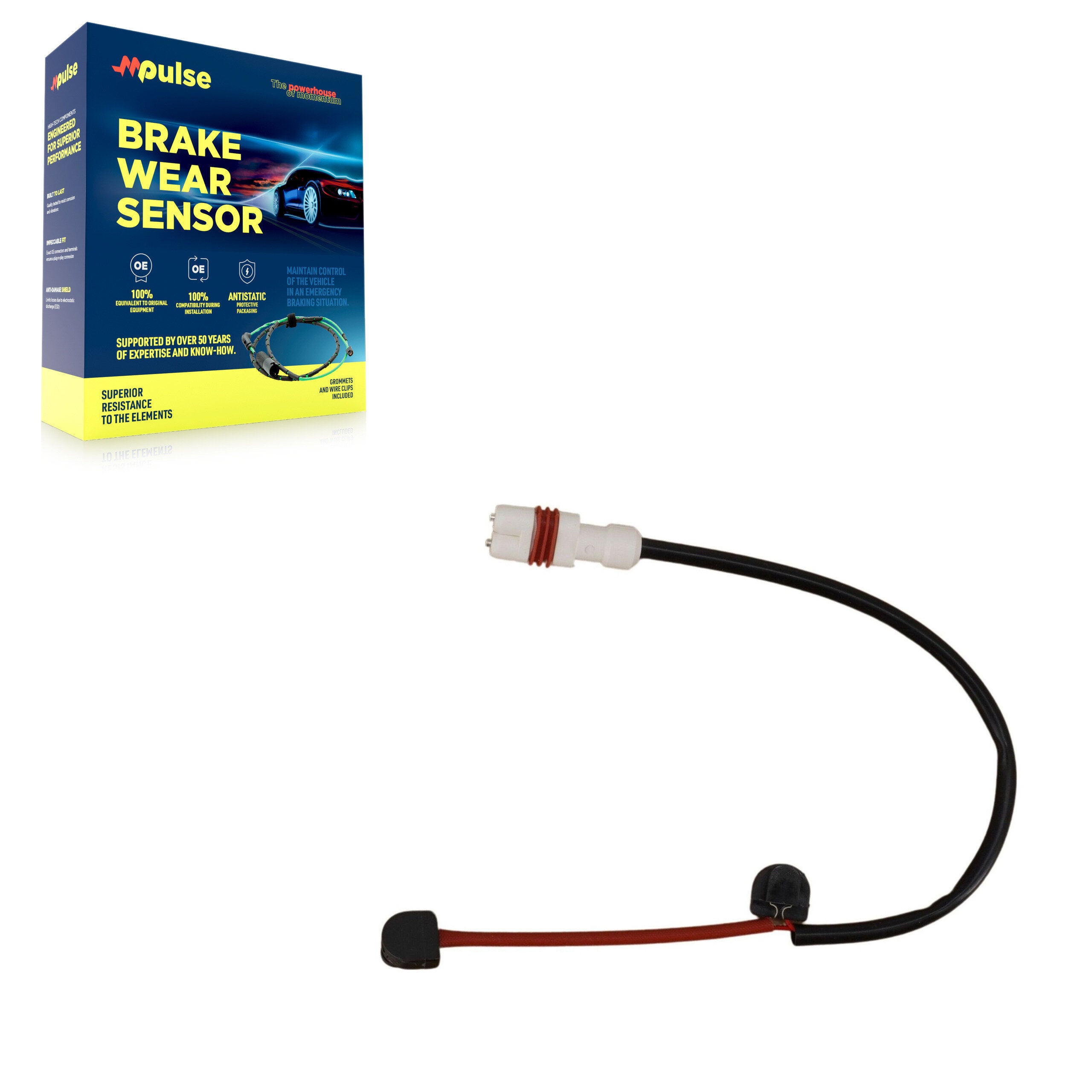 Mpulse SEN-2BWS0178 Disc Brake Pad Wear Sensor for 2005-2012 Porsche Cayman, Porsche Boxster, Porsche 911 - Front Left