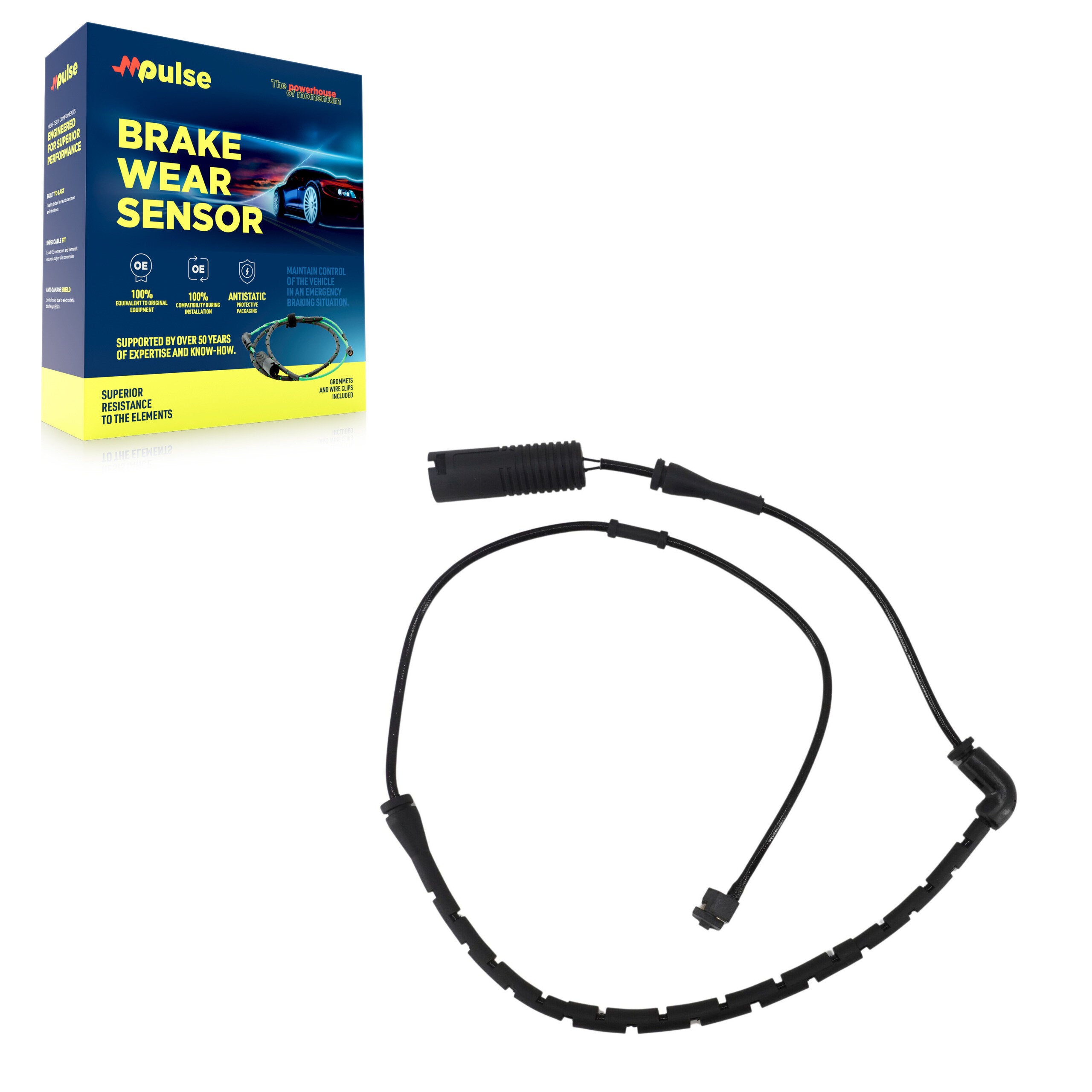 Mpulse SEN-2BWS0185 Disc Brake Pad Wear Sensor for 2006-2015 Land Rover Range Rover Evoque, Land Rover Range Rover - Front