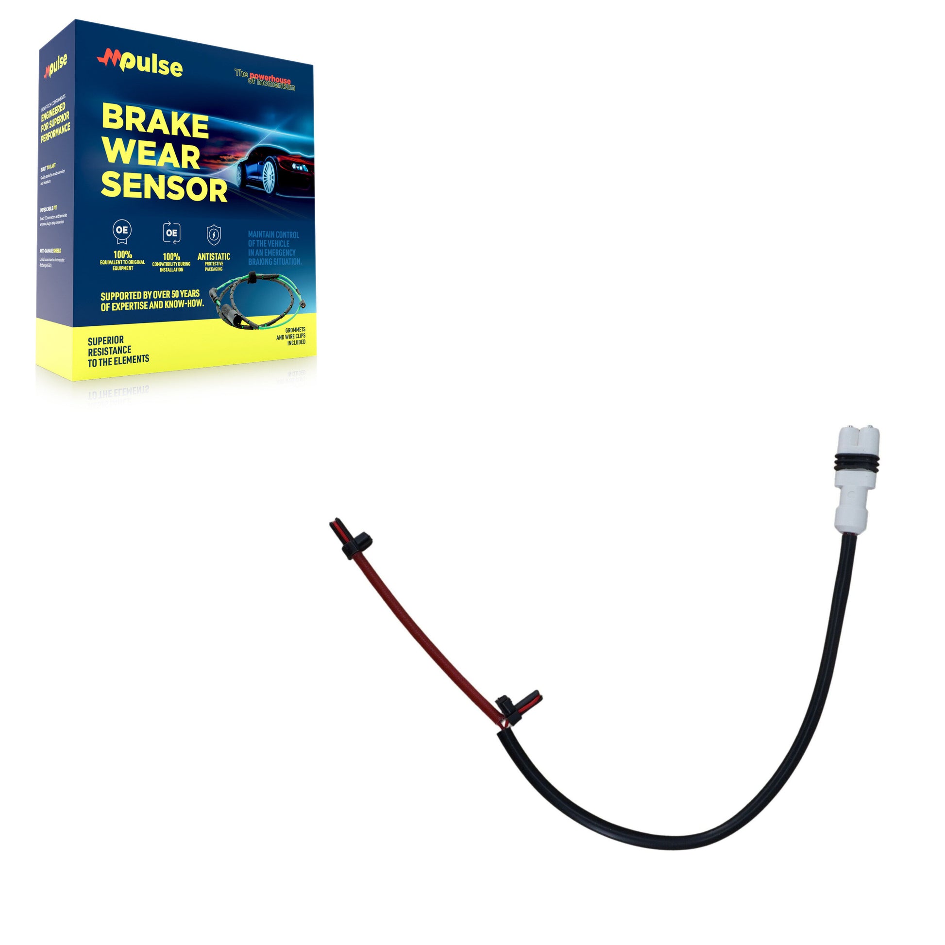 Mpulse SEN-2BWS0187 Disc Brake Pad Wear Sensor for 2005-2008 Porsche Boxster, Porsche Cayman - Front Left