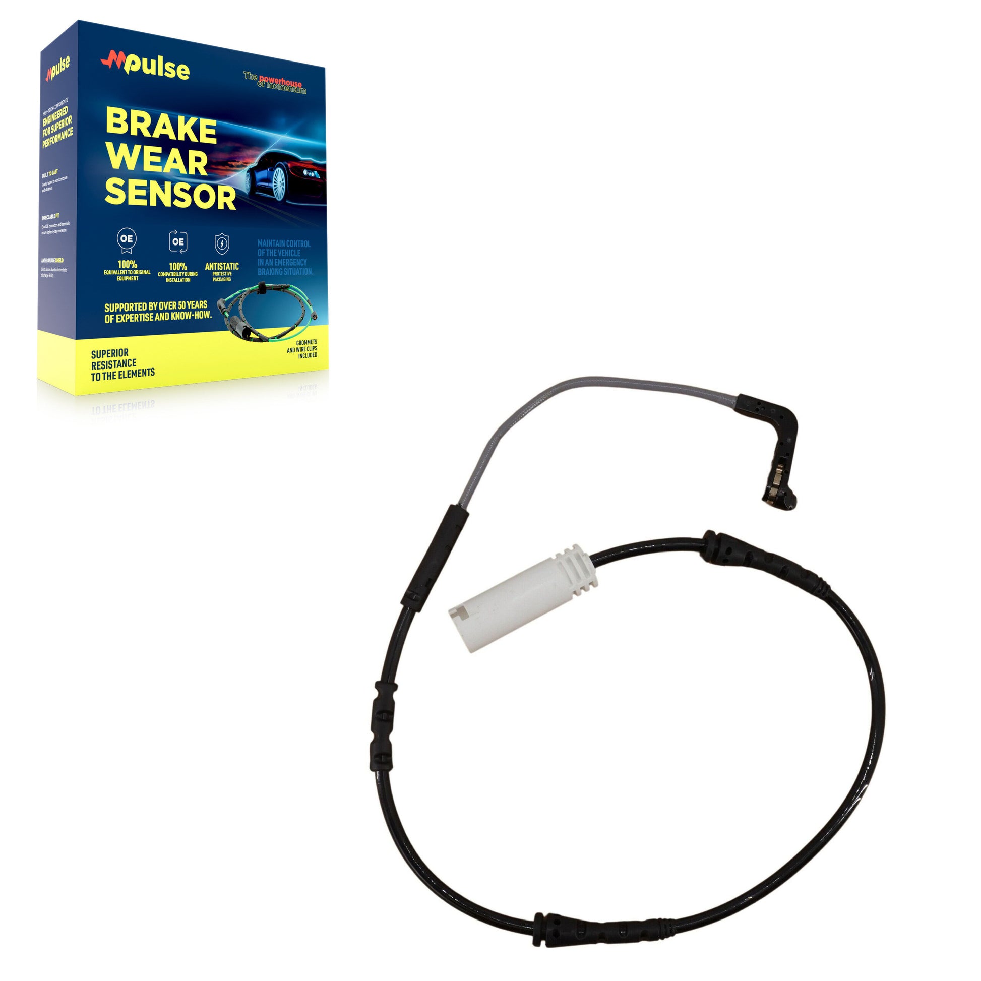 Mpulse SEN-2BWS0200 Disc Brake Pad Wear Sensor for 2006-2013 BMW 328i, BMW 130i, BMW 323i - Front