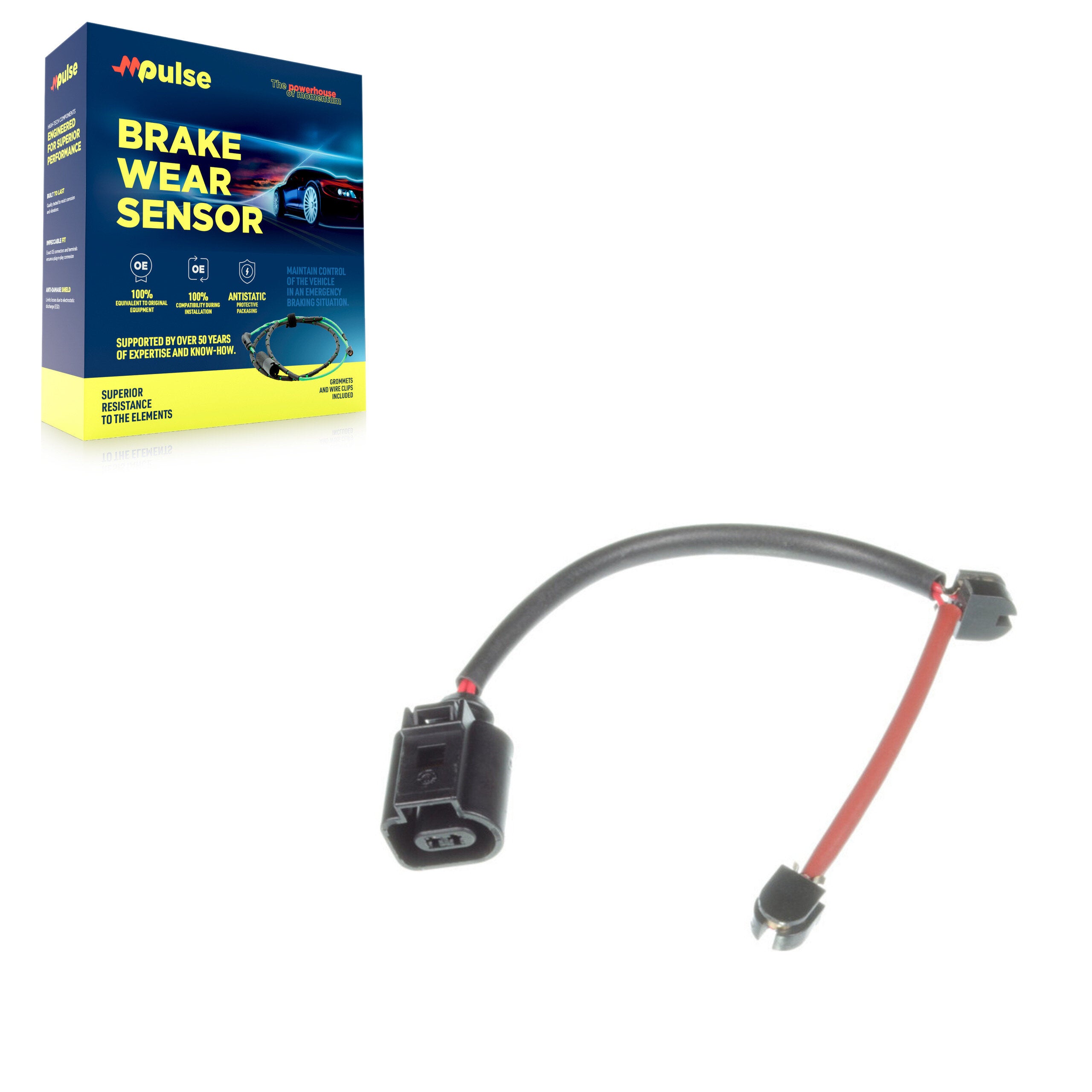 Mpulse SEN-2BWS0210 Disc Brake Pad Wear Sensor for 2006-2010 Porsche Cayenne - Rear