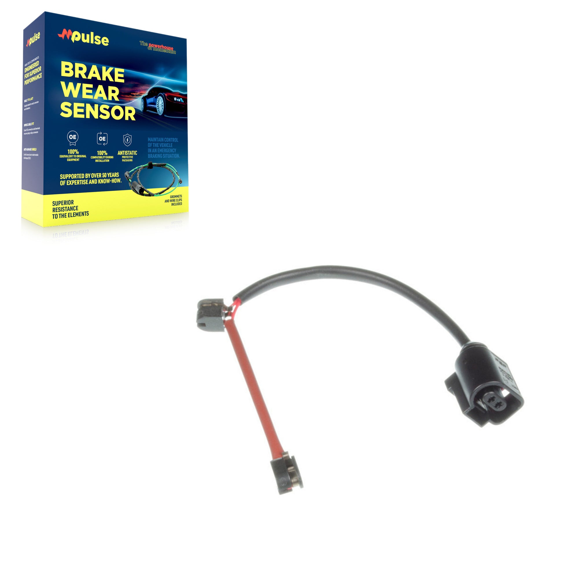 Mpulse SEN-2BWS0215 Disc Brake Pad Wear Sensor for 2003-2015 Audi Q7, Volkswagen Touareg, Porsche Cayenne - Rear