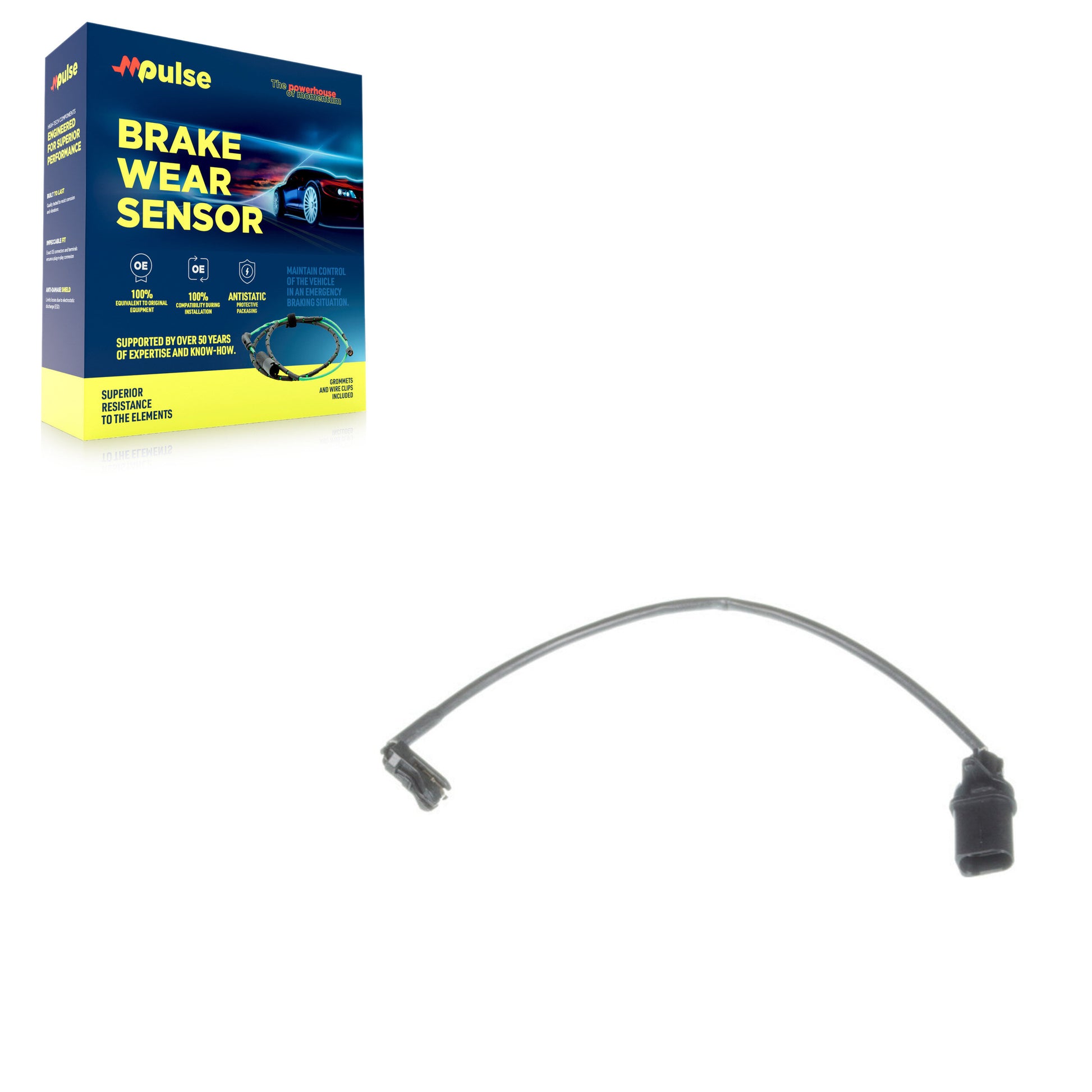 Mpulse SEN-2BWS0222 Disc Brake Pad Wear Sensor for 2012-2026 Porsche Macan, Audi RS7, Audi A6 - Rear