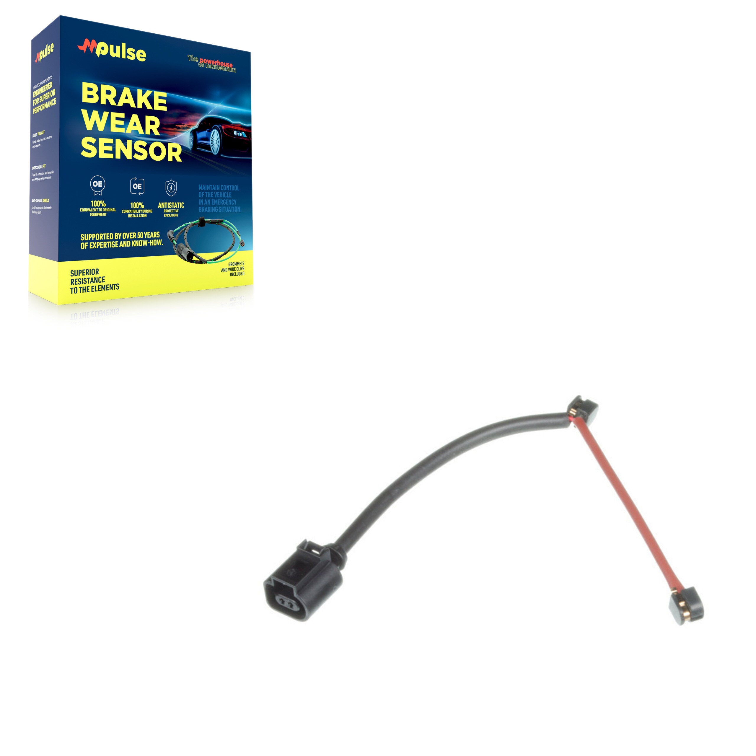 Mpulse SEN-2BWS0230 Disc Brake Pad Wear Sensor for 2013-2025 Porsche 718 Boxster, Porsche 718 Cayman, Porsche Boxster - Rear