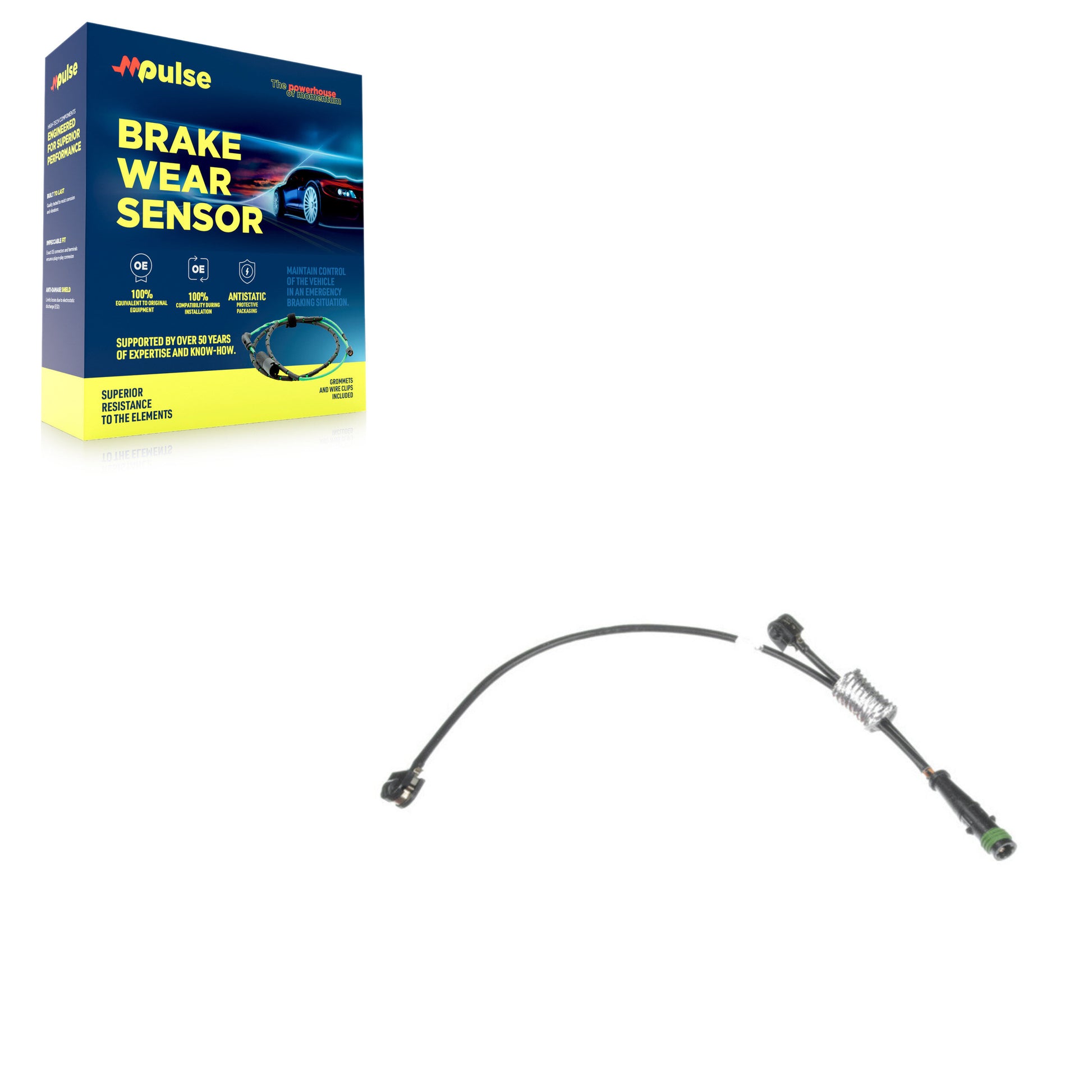 Mpulse SEN-2BWS0235 Disc Brake Pad Wear Sensor for 2012-2021 Mercedes-Benz S63 AMG, Mercedes-Benz S65L AMG, Mercedes-Benz S65 AMG - Rear, Front, Front Right