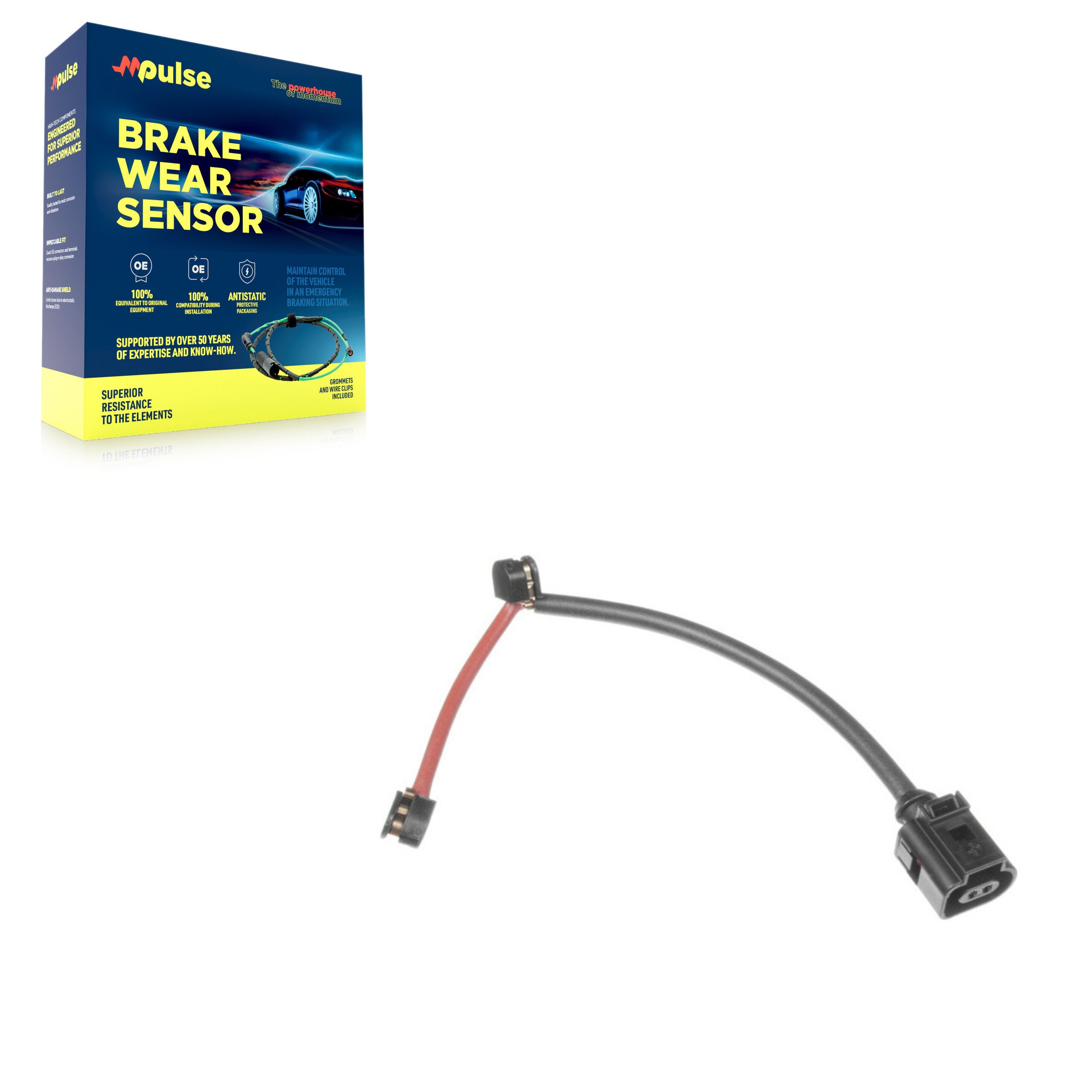 Mpulse SEN-2BWS0238 Disc Brake Pad Wear Sensor for 2013-2023 Porsche 718 Spyder, Porsche 718 Cayman, Porsche 911 - Rear