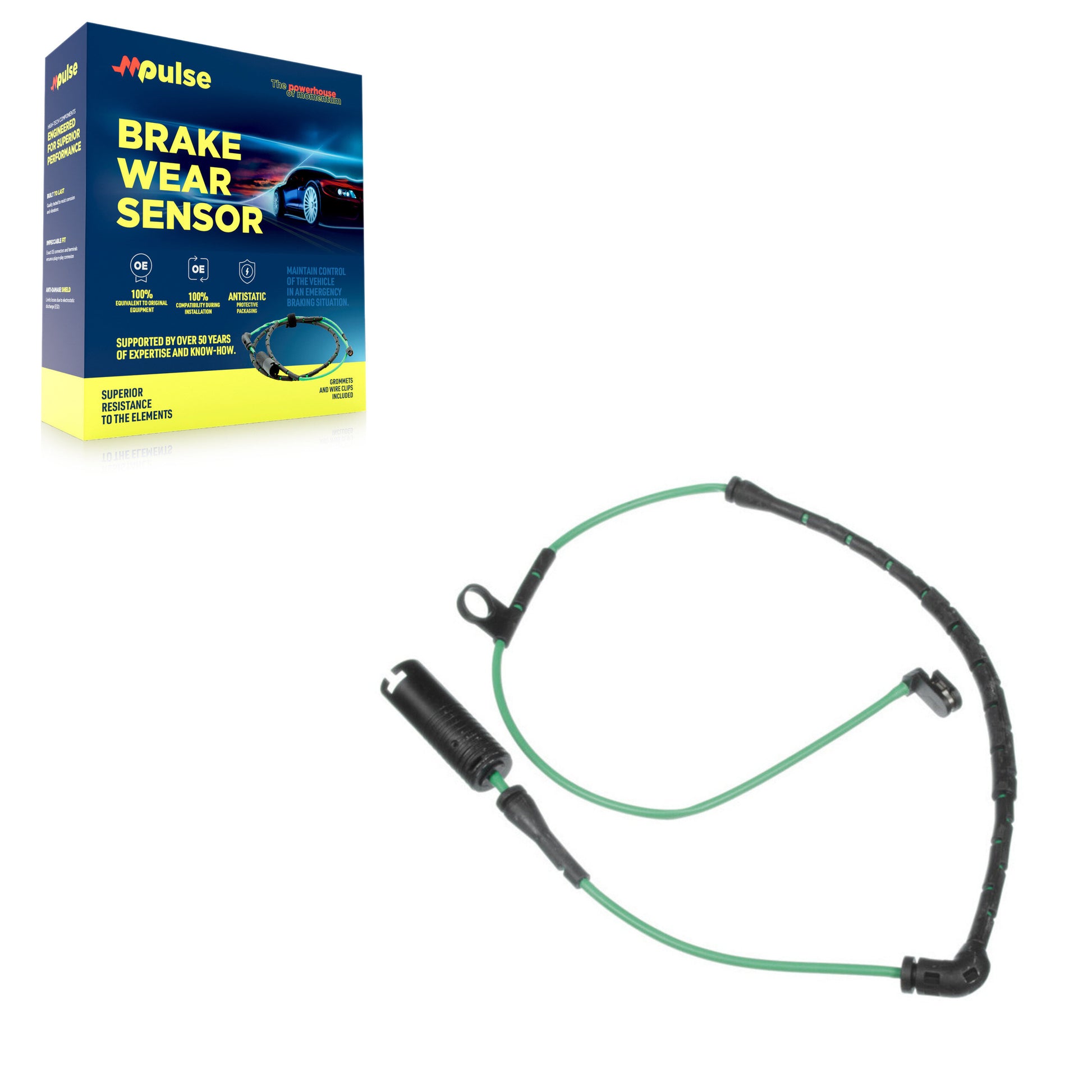 Mpulse SEN-2BWS0245 Disc Brake Pad Wear Sensor for 2010-2012 Land Rover Range Rover - Front