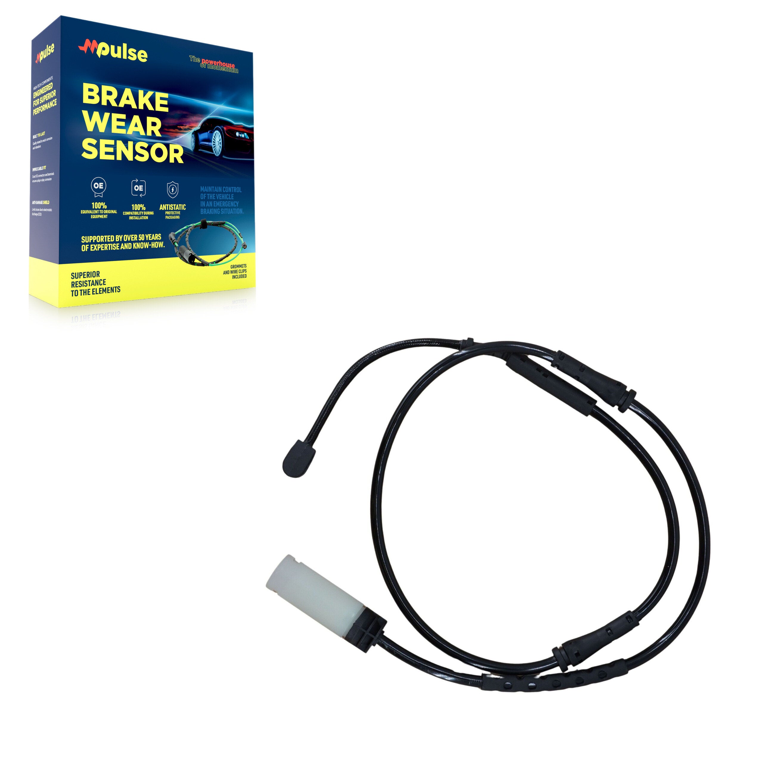 Mpulse SEN-2BWS0248 Disc Brake Pad Wear Sensor for 2011-2016 Mini Cooper Countryman, Mini Cooper Paceman - Front