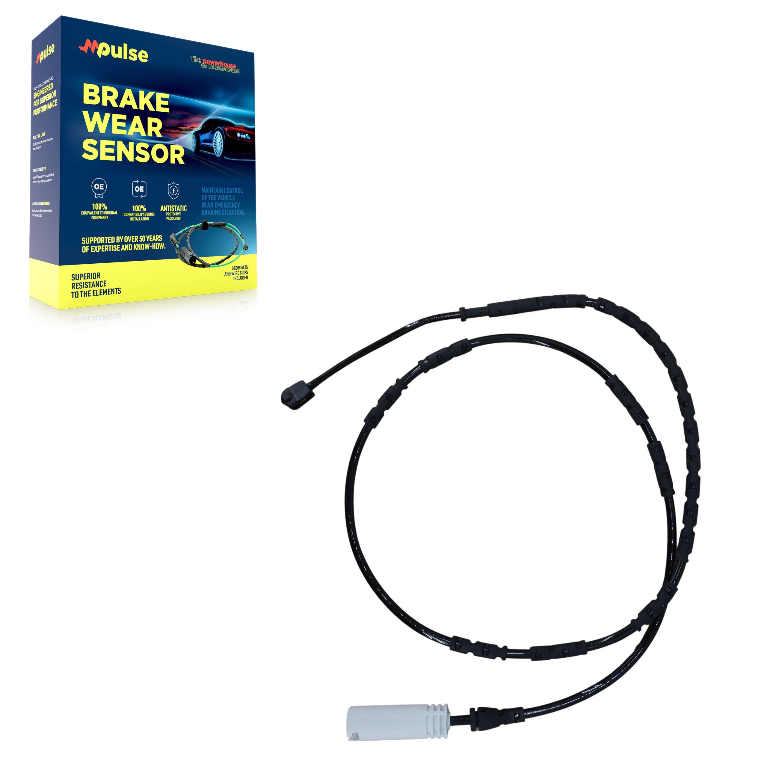Mpulse SEN-2BWS0250 Disc Brake Pad Wear Sensor for 2010-2013 BMW 125i, BMW 128i, BMW 325i - Rear