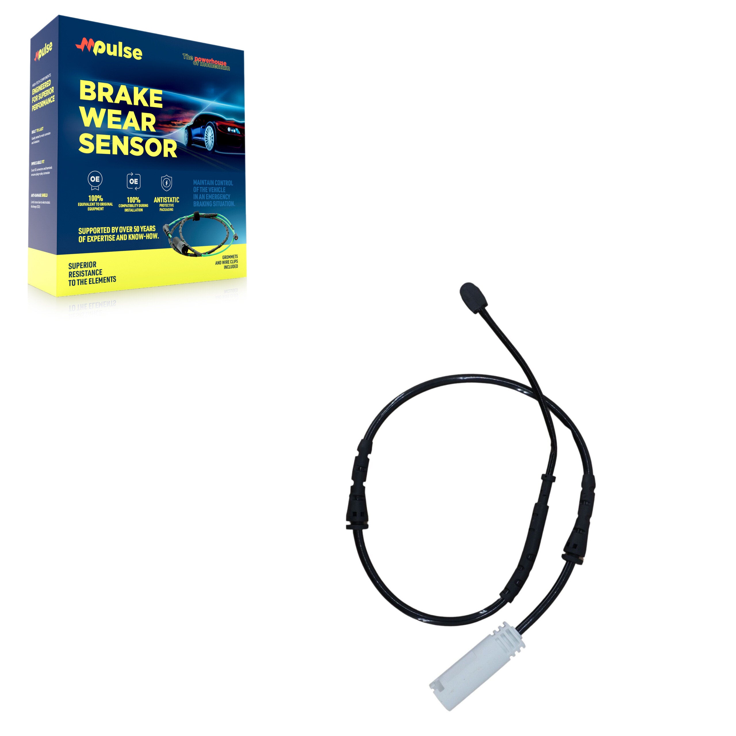 Mpulse SEN-2BWS0251 Disc Brake Pad Wear Sensor for 2010-2013 BMW 125i, BMW 128i - Front