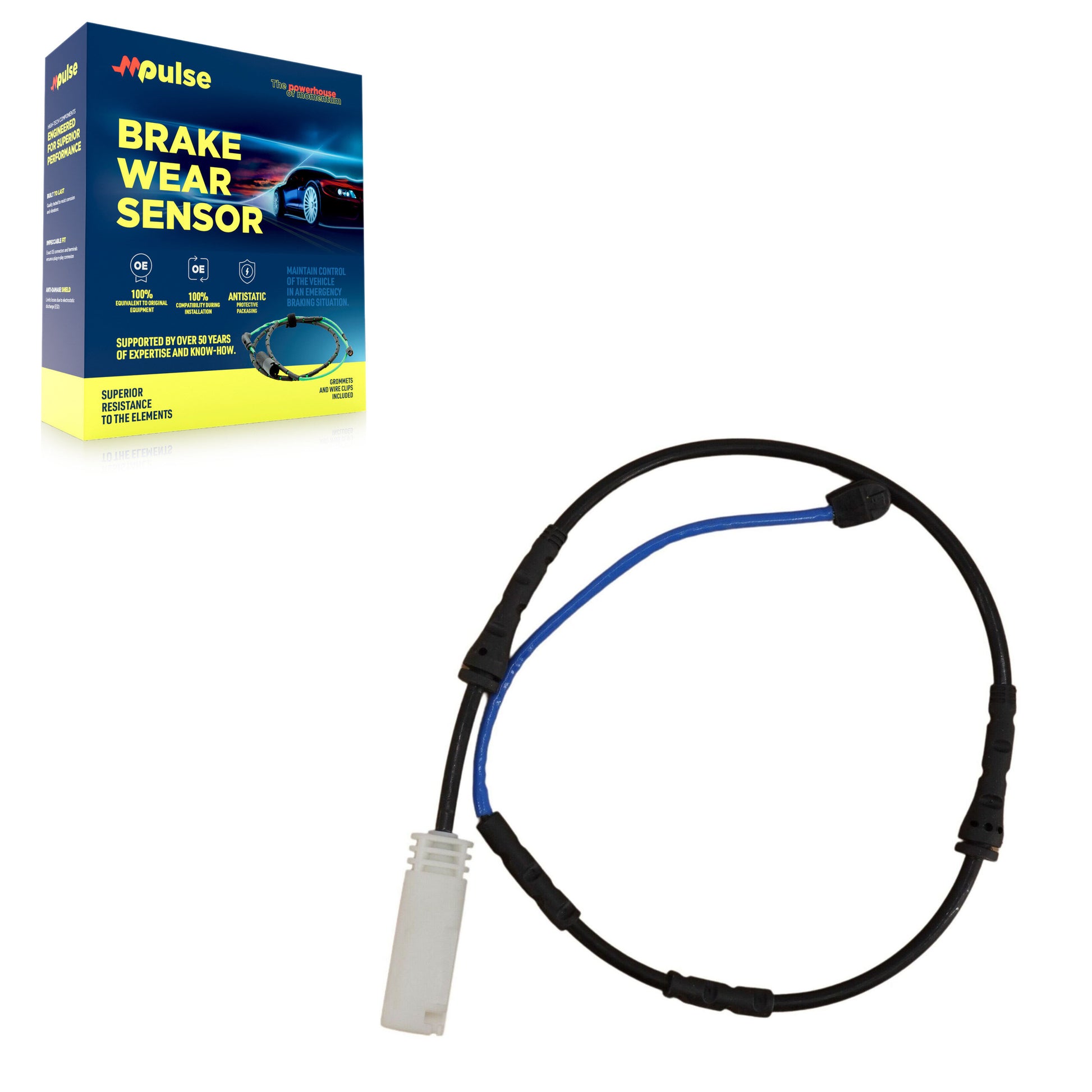Mpulse SEN-2BWS0253 Disc Brake Pad Wear Sensor for 2011-2013 BMW 135i, BMW 135is - Front