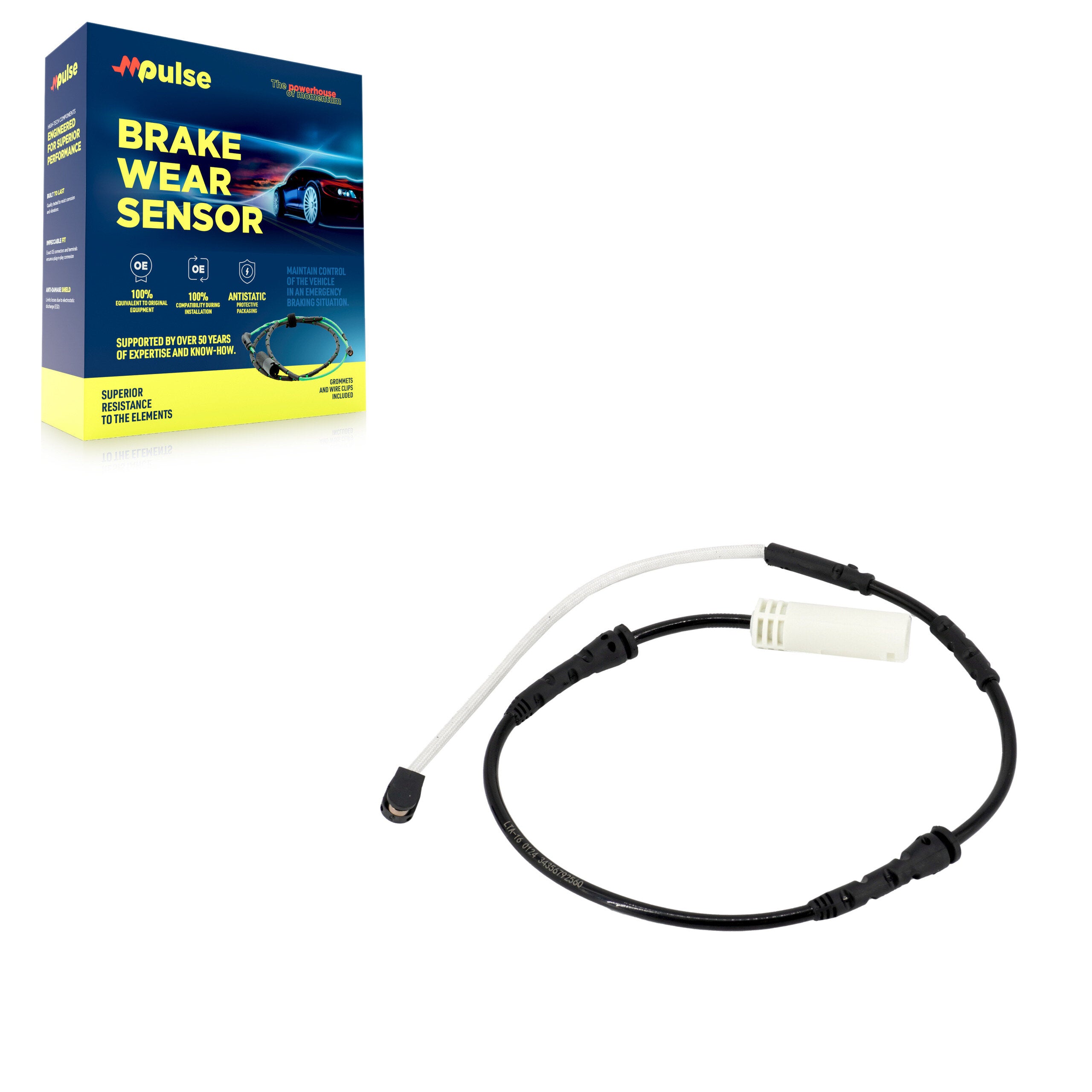 Mpulse SEN-2BWS0254 Disc Brake Pad Wear Sensor for 2010-2013 BMW 325i, BMW 328i, BMW 335i - Front
