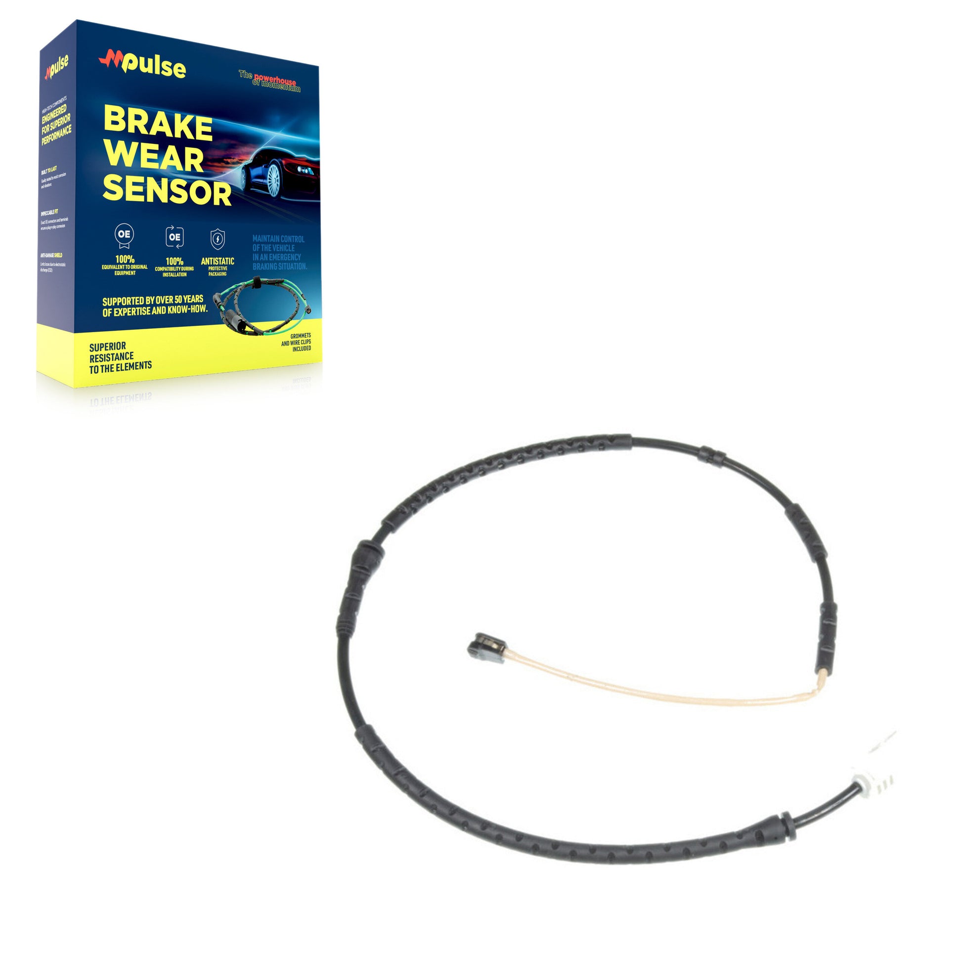 Mpulse SEN-2BWS0255 Disc Brake Pad Wear Sensor for 2010-2015 BMW X1, BMW 335i xDrive, BMW 328i xDrive - Front, Front Left