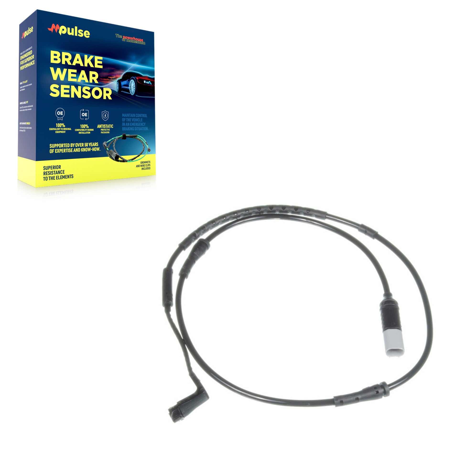 Mpulse SEN-2BWS0261 Disc Brake Pad Wear Sensor for 2009-2010 BMW 740i, BMW 750i, BMW 750Li - Front Left, Front