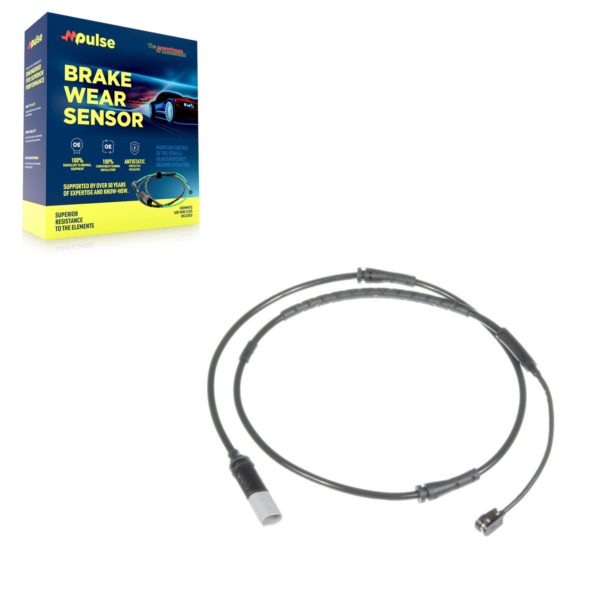 Mpulse SEN-2BWS0266 Disc Brake Pad Wear Sensor for 2009-2019 BMW M6 Gran Coupe, BMW 640i, BMW 640i Gran Coupe - Front Left, Front