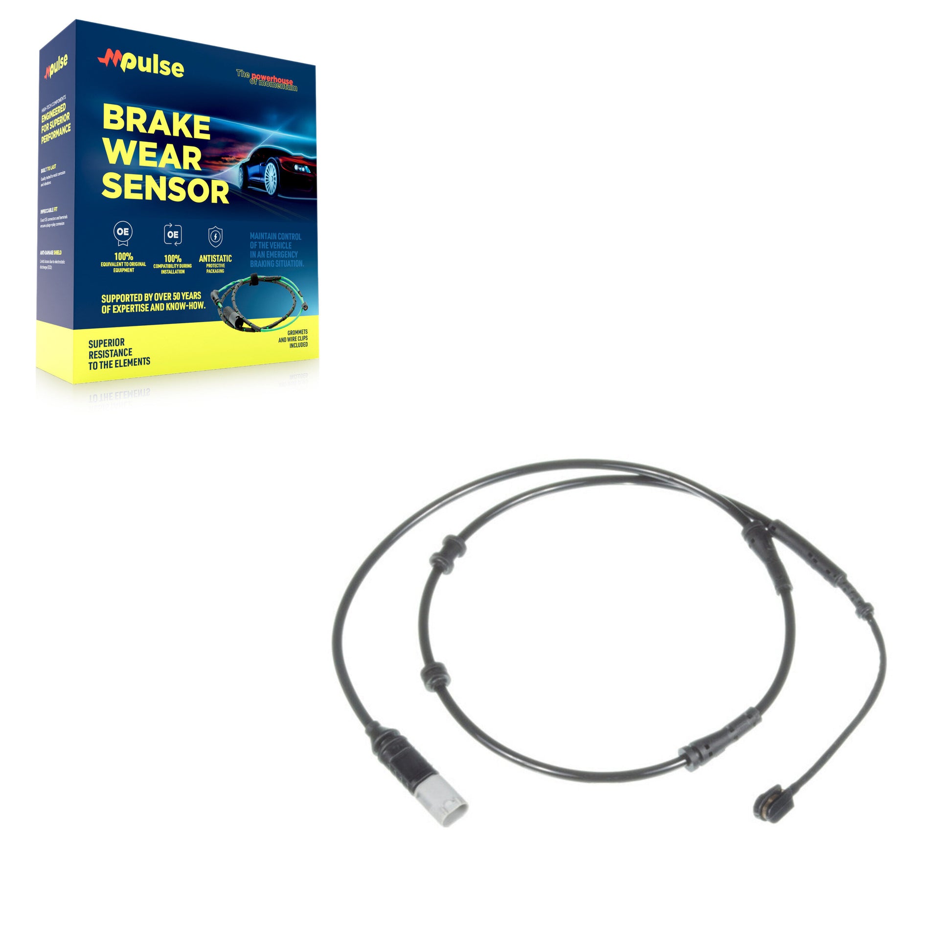 Mpulse SEN-2BWS0268 Disc Brake Pad Wear Sensor for 2009-2020 Rolls-Royce Dawn, BMW 740Ld xDrive, Rolls-Royce Ghost - Rear