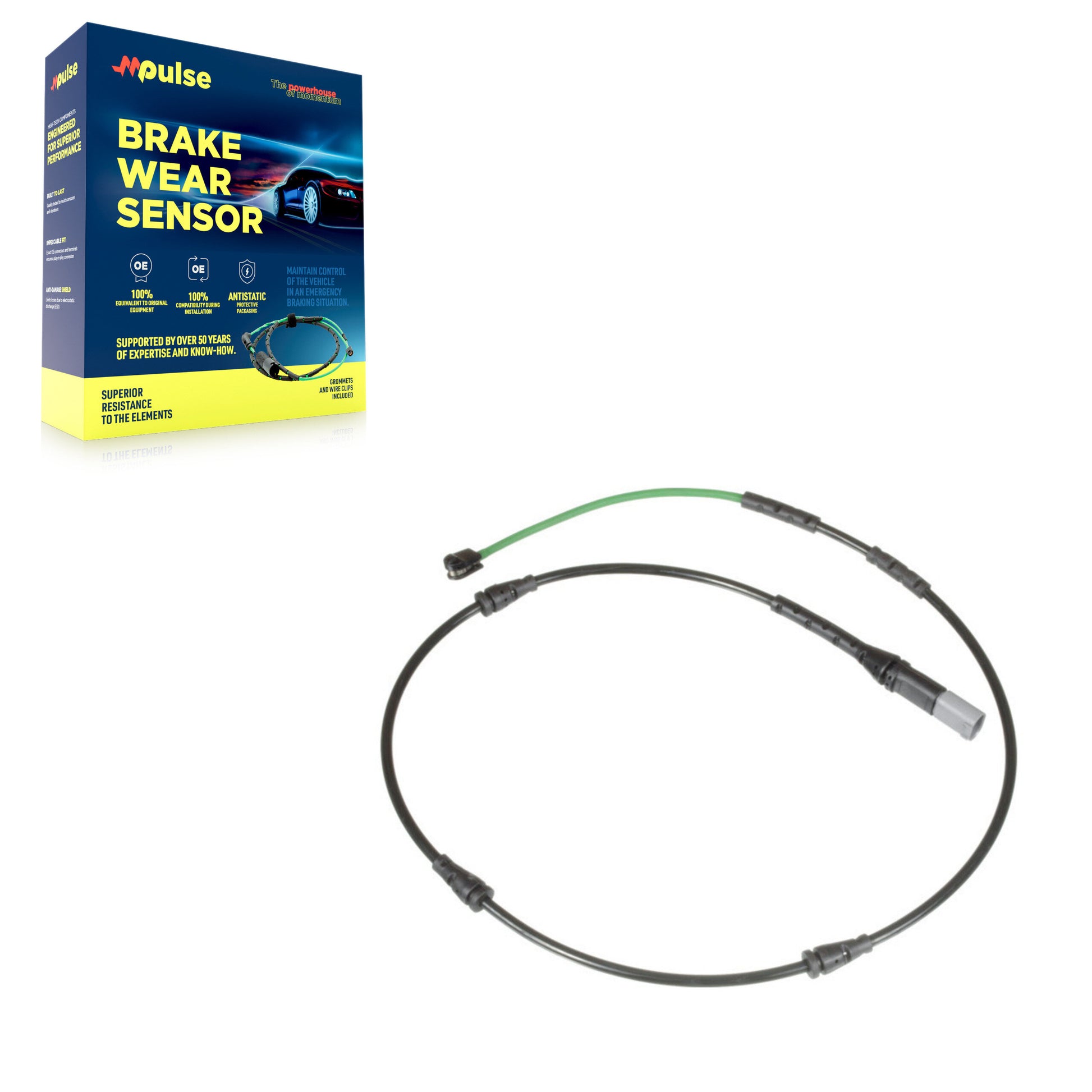 Mpulse SEN-2BWS0273 Disc Brake Pad Wear Sensor for 2011-2019 BMW X6, BMW X5 - Front
