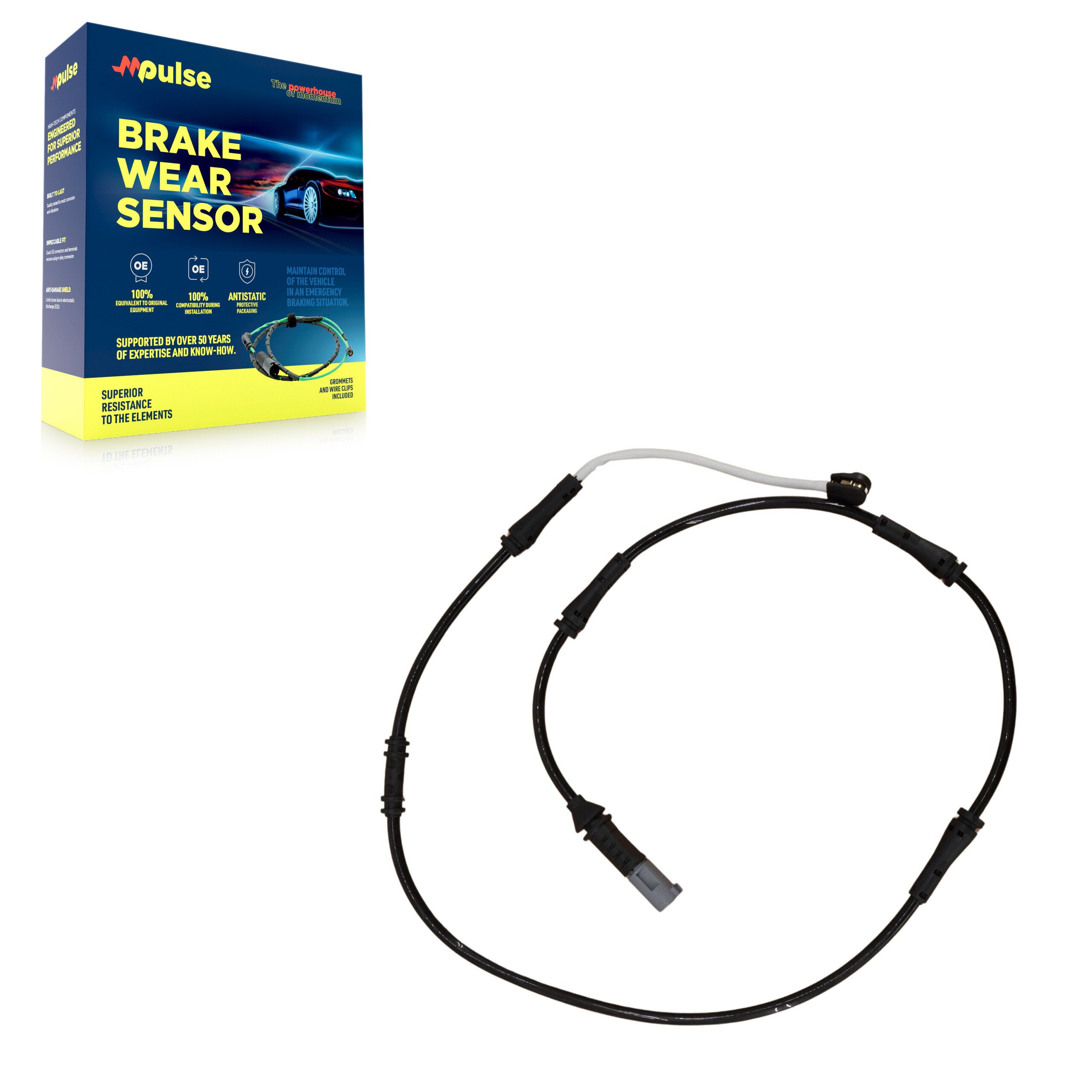 Mpulse SEN-2BWS0304 Disc Brake Pad Wear Sensor for 2012-2019 BMW M6 Gran Coupe, BMW M6, BMW M5 - Rear