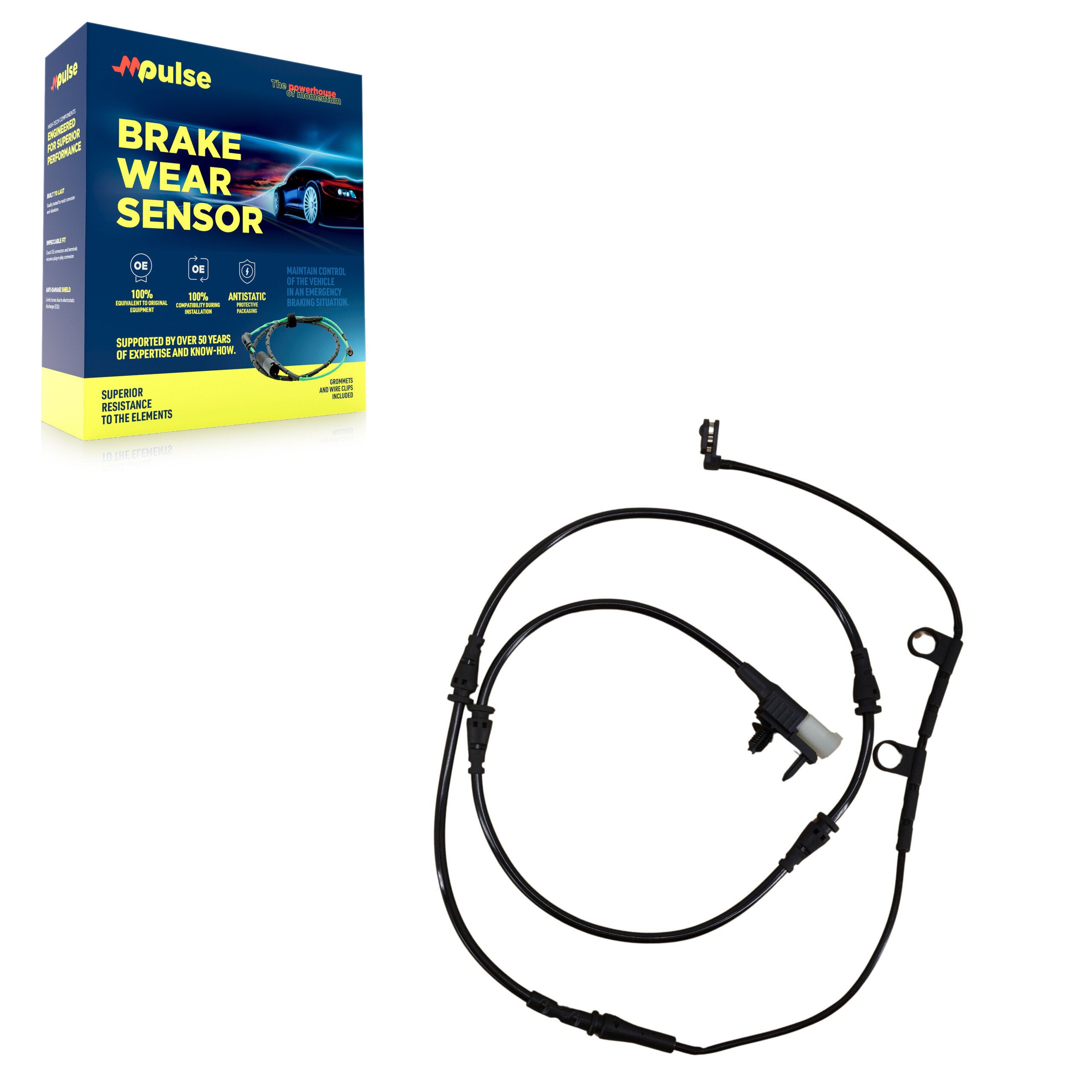 Mpulse SEN-2BWS0306 Disc Brake Pad Wear Sensor for 2013-2019 Land Rover Range Rover Sport, Land Rover Range Rover - Front