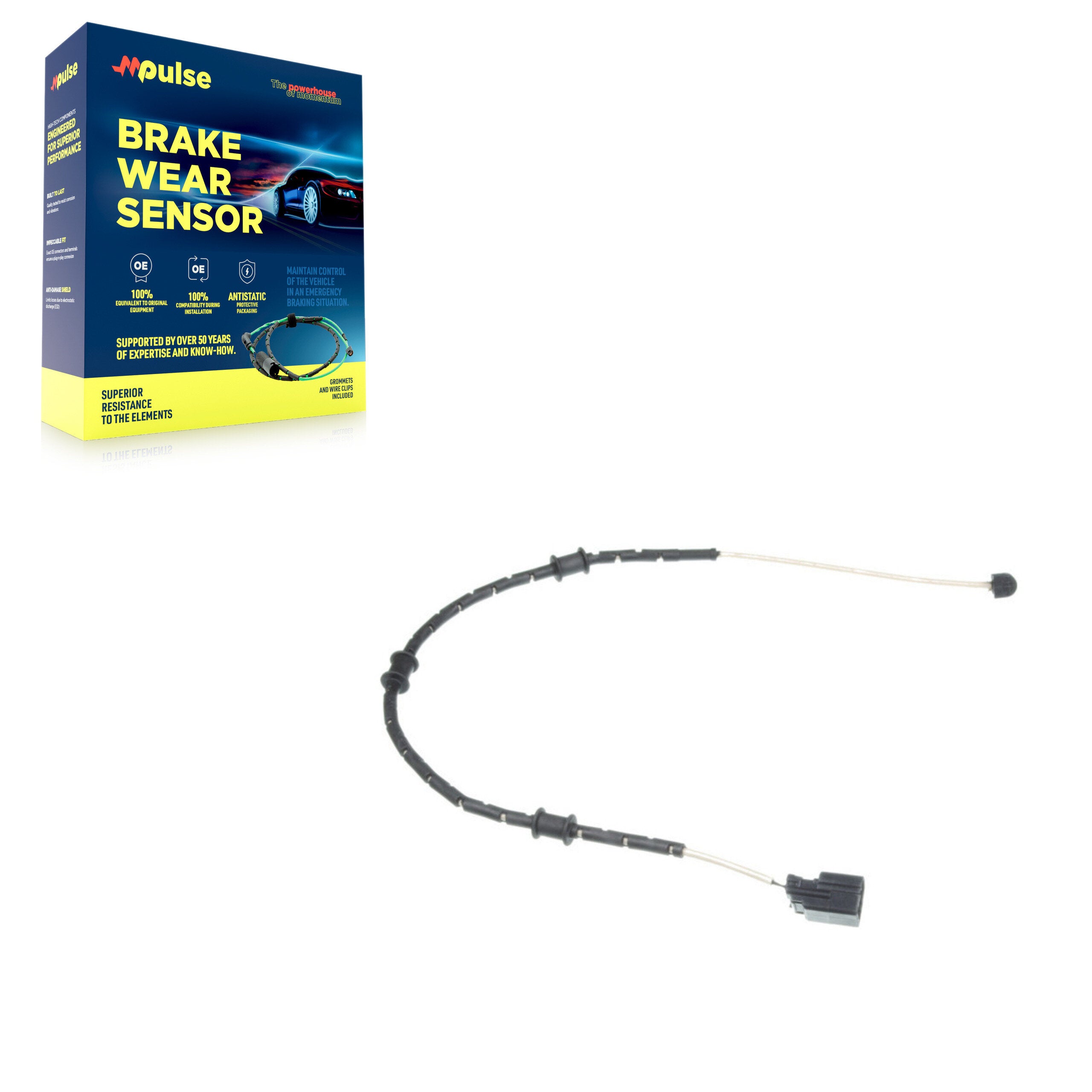 Mpulse SEN-2BWS0308 Disc Brake Pad Wear Sensor for 2010-2021 Jaguar F-Type, Jaguar XJ, Jaguar XK - Front