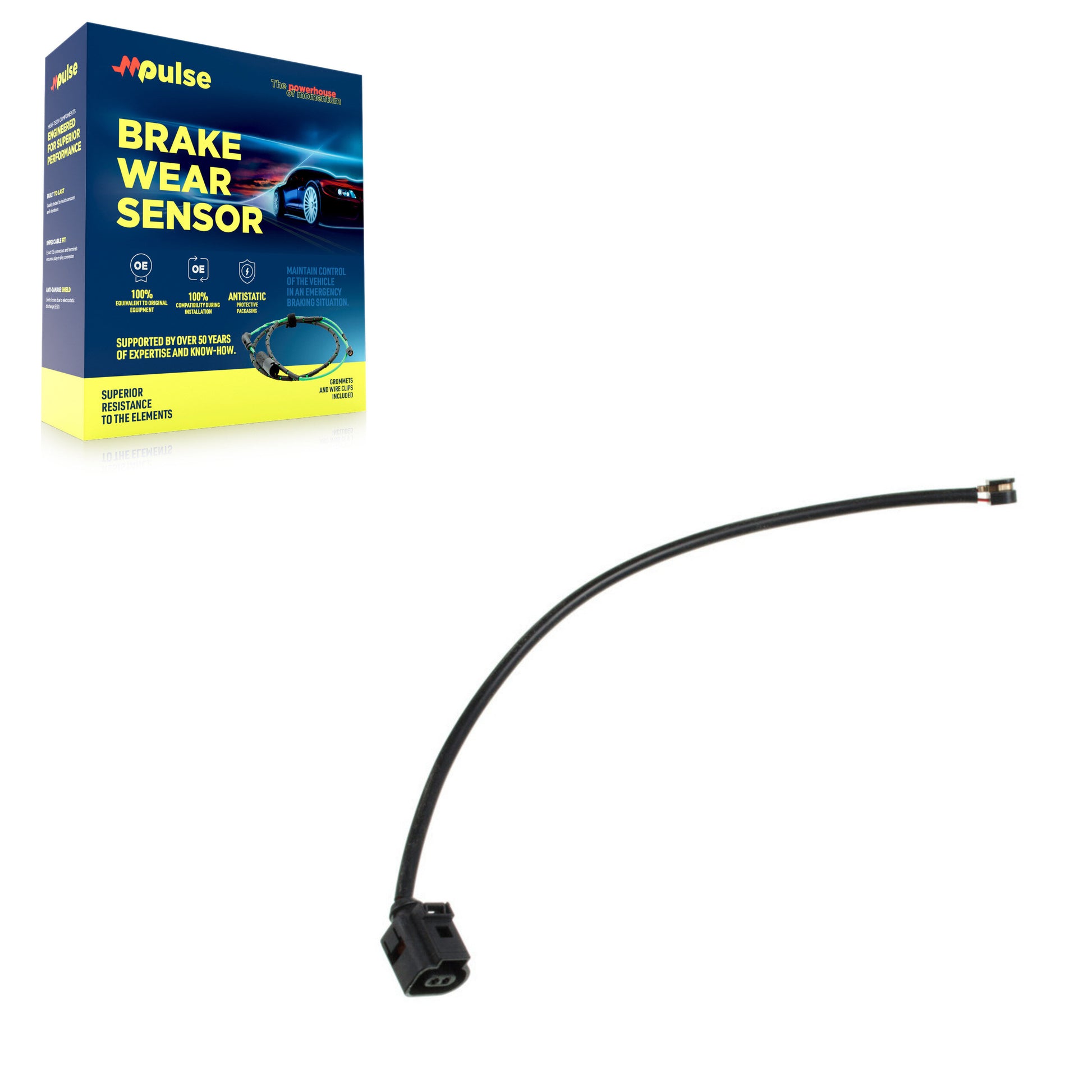 Mpulse SEN-2BWS0348 Disc Brake Pad Wear Sensor for 2010-2015 Audi Q7 - Front