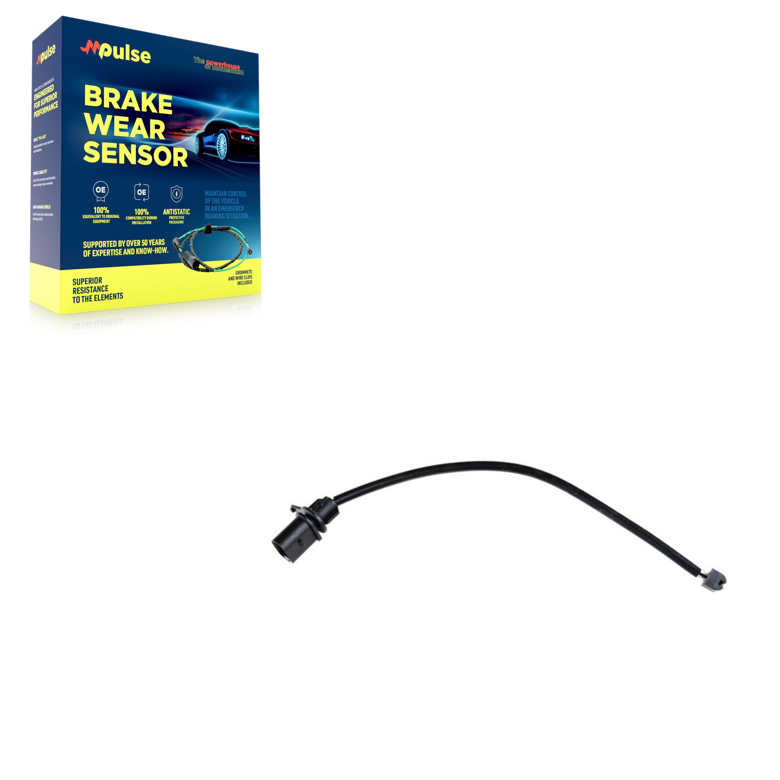 Mpulse SEN-2BWS0353 Disc Brake Pad Wear Sensor for 2017-2020 Porsche Macan - Front