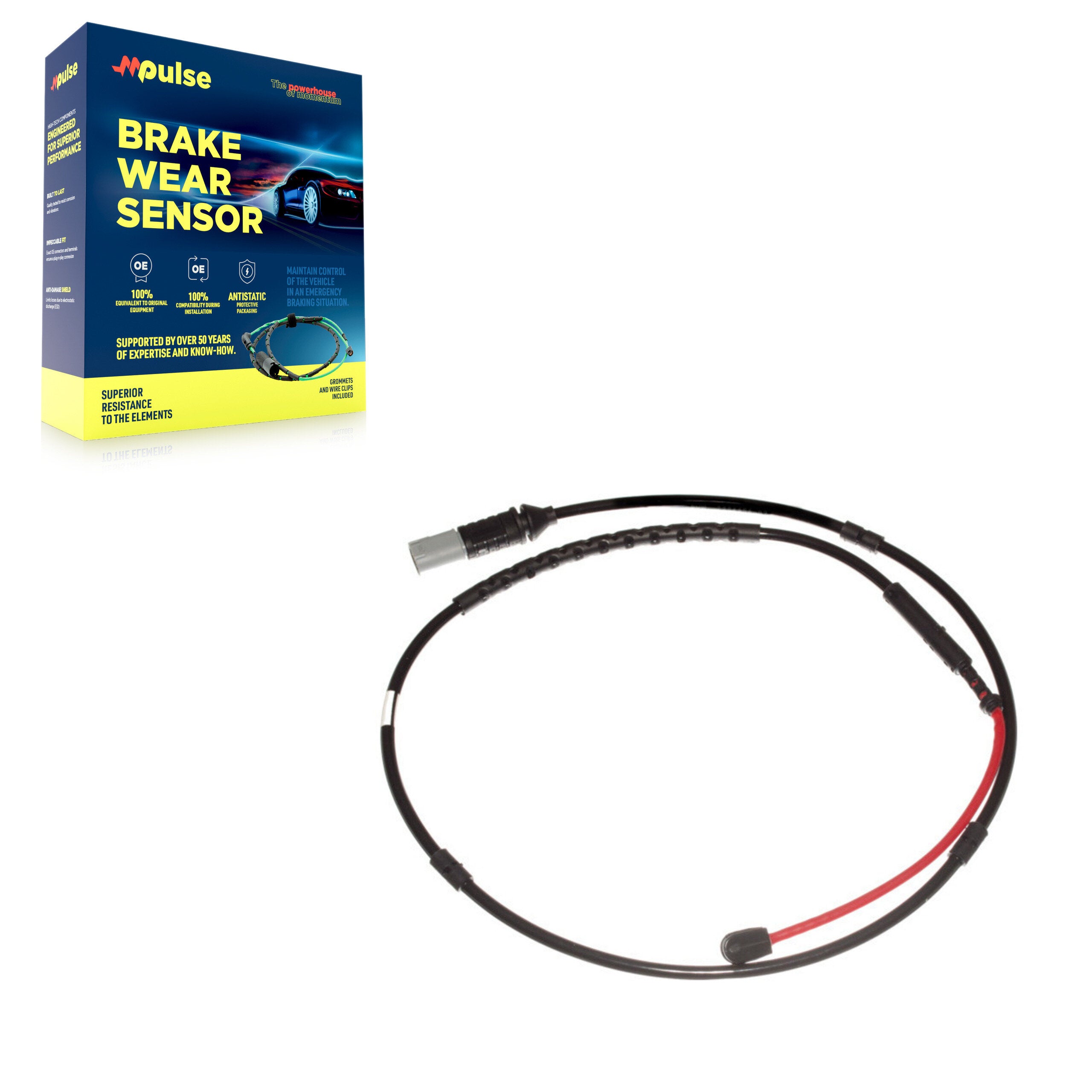 Mpulse SEN-2BWS0385 Disc Brake Pad Wear Sensor for 2015-2020 BMW M2, BMW M3, BMW M4 - Rear