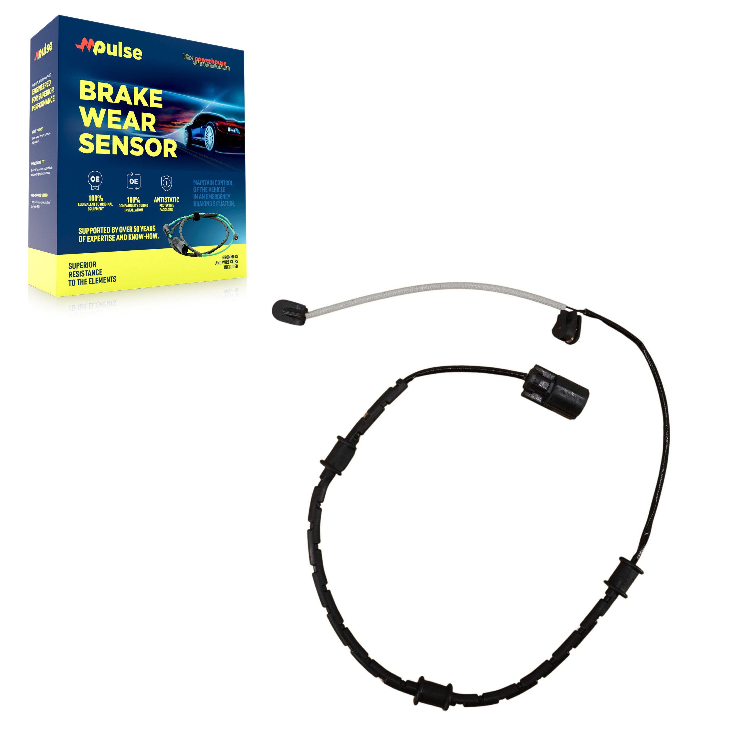 Mpulse SEN-2BWS0390 Disc Brake Pad Wear Sensor for 2007-2021 Jaguar F-Type, Jaguar XKR-S, Jaguar XKR - Front