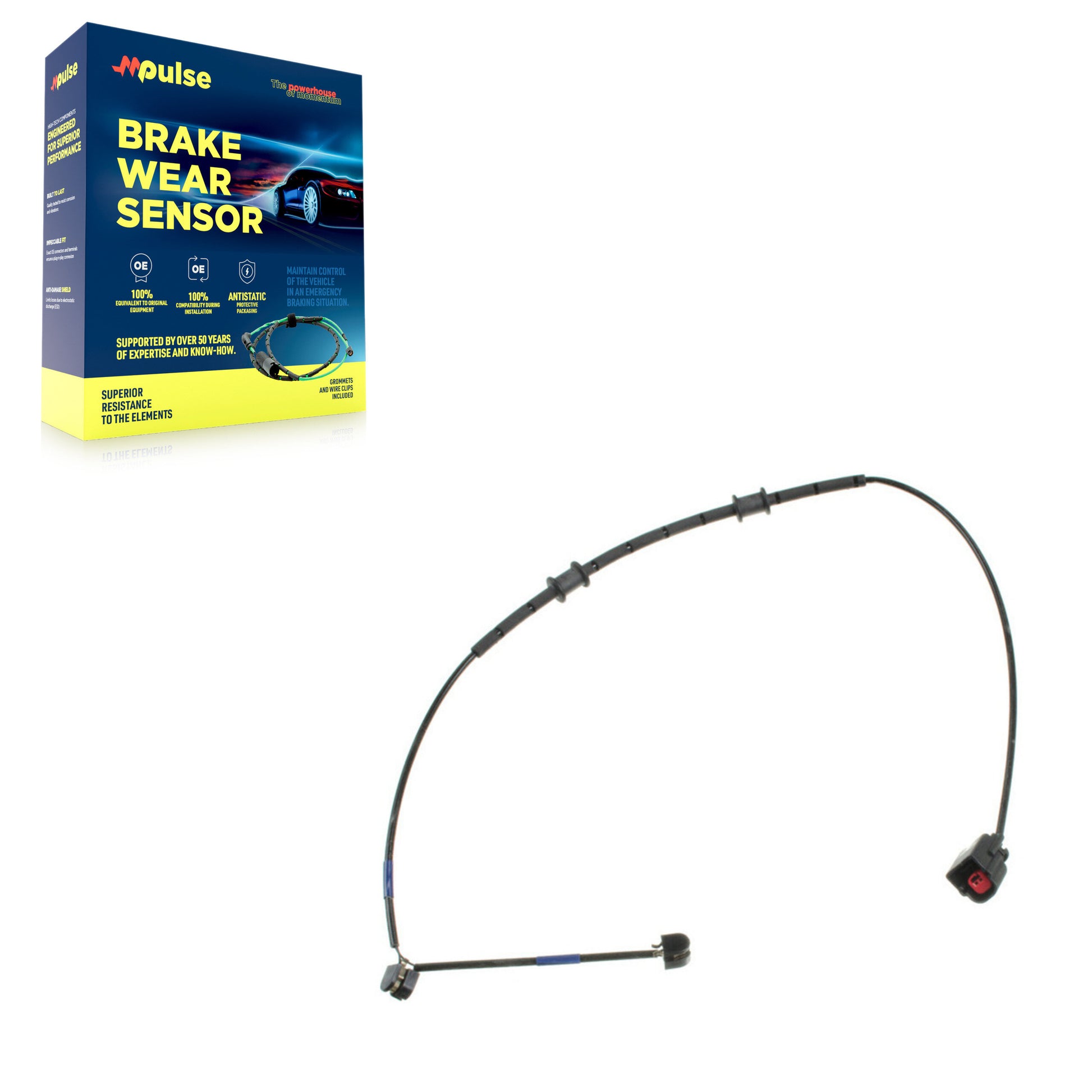 Mpulse SEN-2BWS0391 Disc Brake Pad Wear Sensor for 2007-2021 Jaguar F-Type, Jaguar XKR, Jaguar XK - Rear