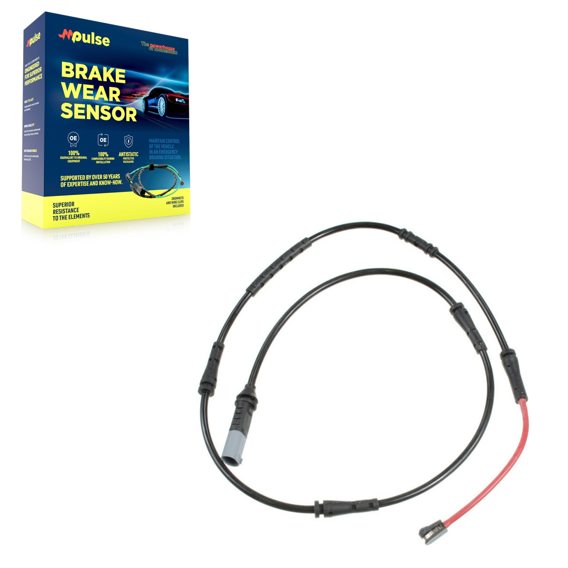Mpulse SEN-2BWS0397 Disc Brake Pad Wear Sensor for 2009-2016 BMW 535d, BMW 535d xDrive, BMW 528i xDrive - Rear