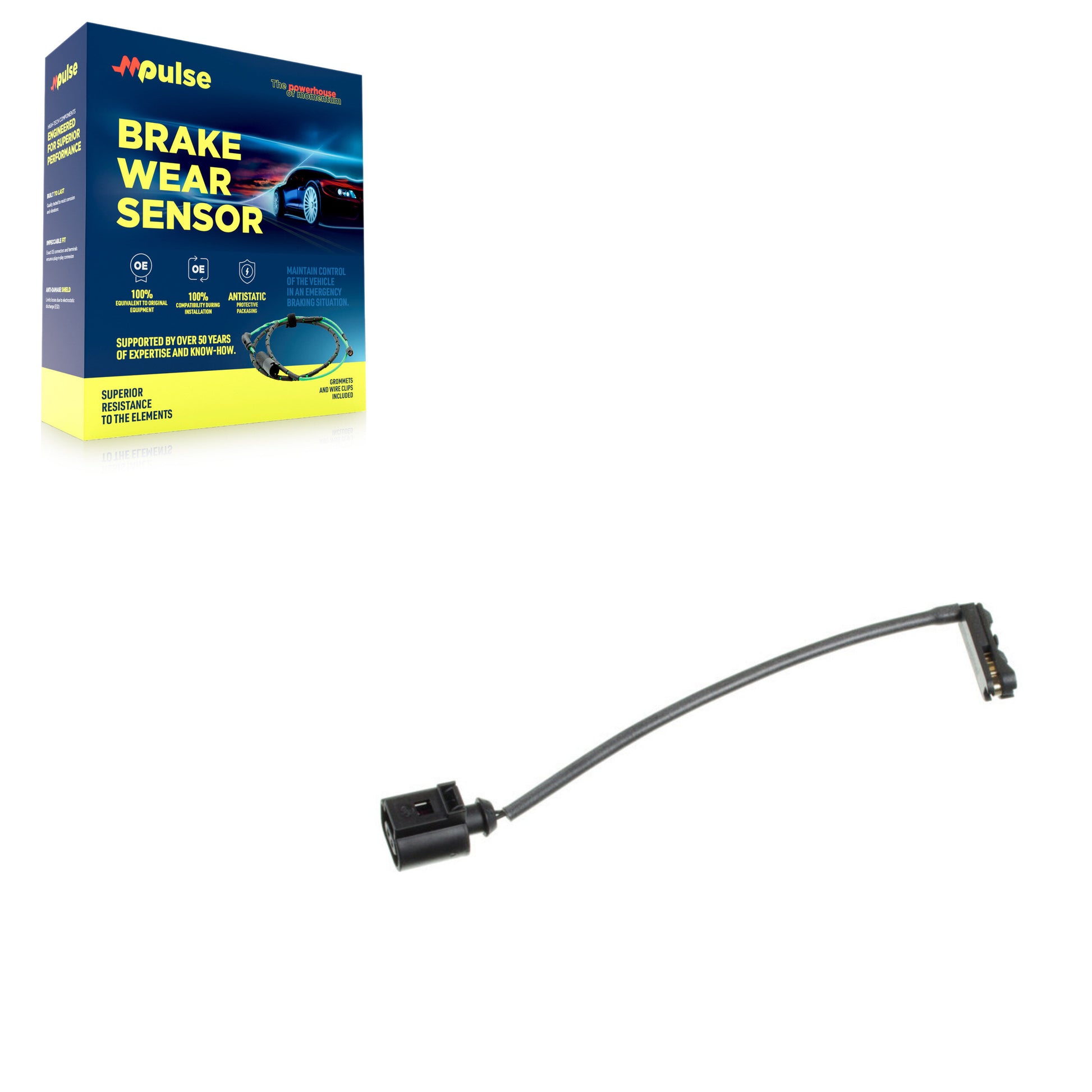 Mpulse SEN-2BWS0412 Disc Brake Pad Wear Sensor for 2016-2023 Audi TTS Quattro, Audi TT Quattro - Front, Front Right