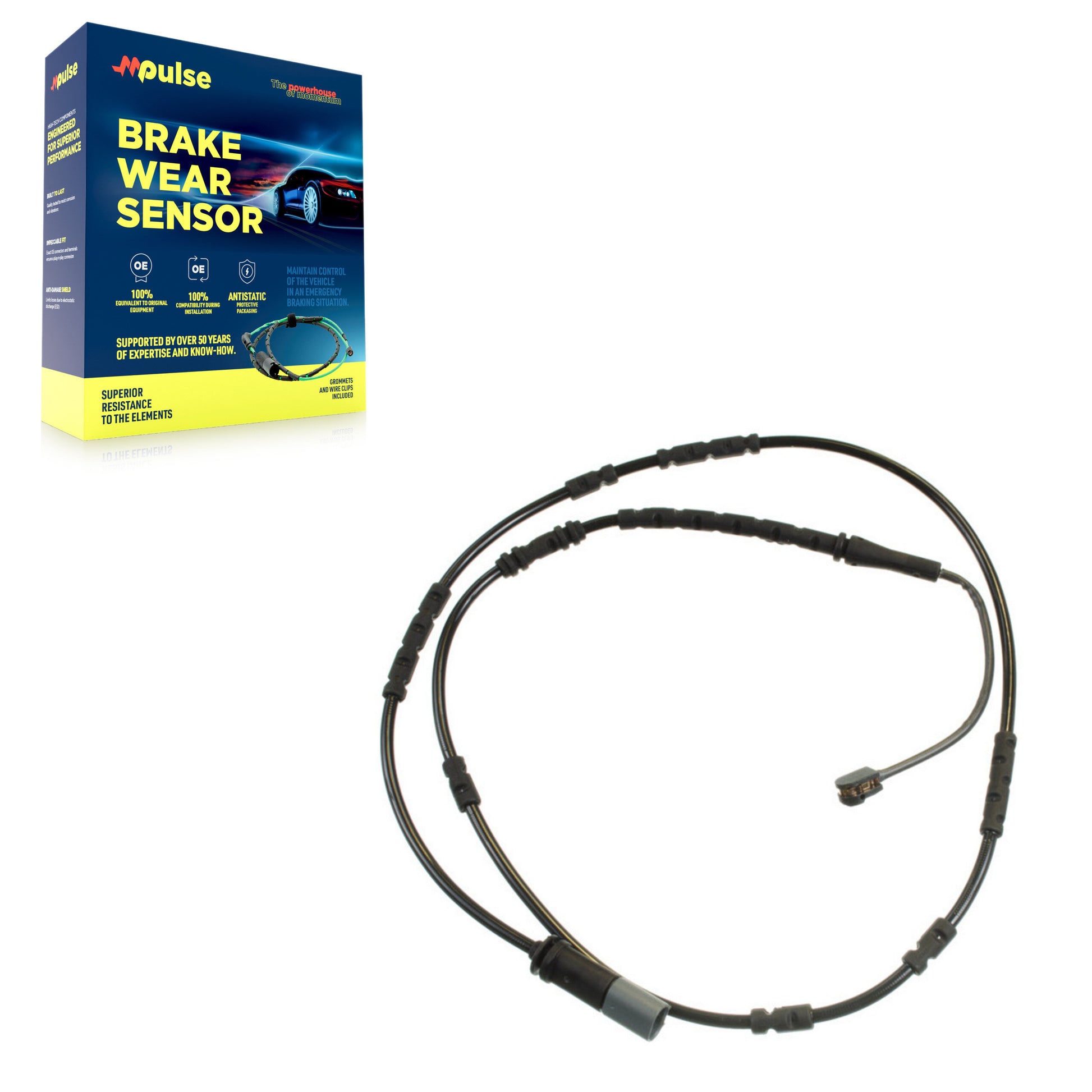 Mpulse SEN-2BWS0413 Disc Brake Pad Wear Sensor for 2014-2020 BMW i8 - Rear