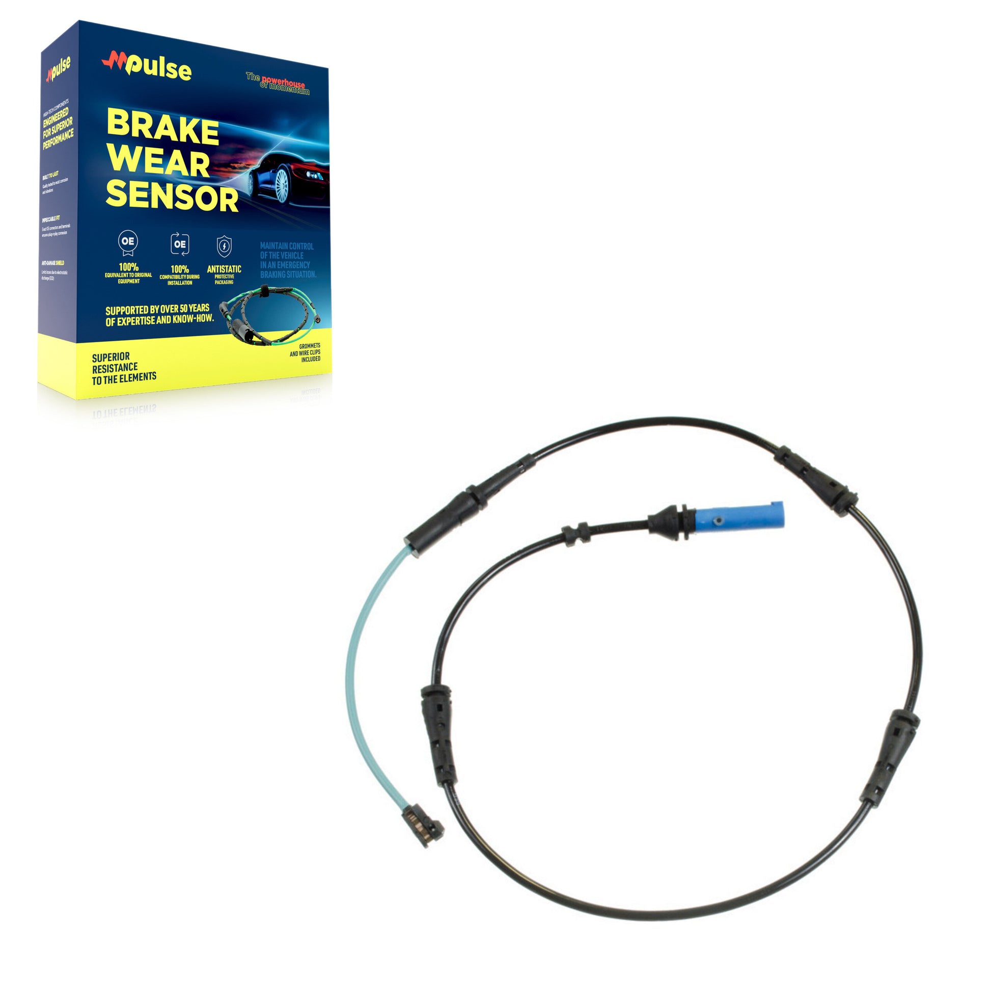 Mpulse SEN-2BWS0415 Disc Brake Pad Wear Sensor for 2016-2025 BMW M850i xDrive, BMW M850i xDrive Gran Coupe, BMW 530e - Rear