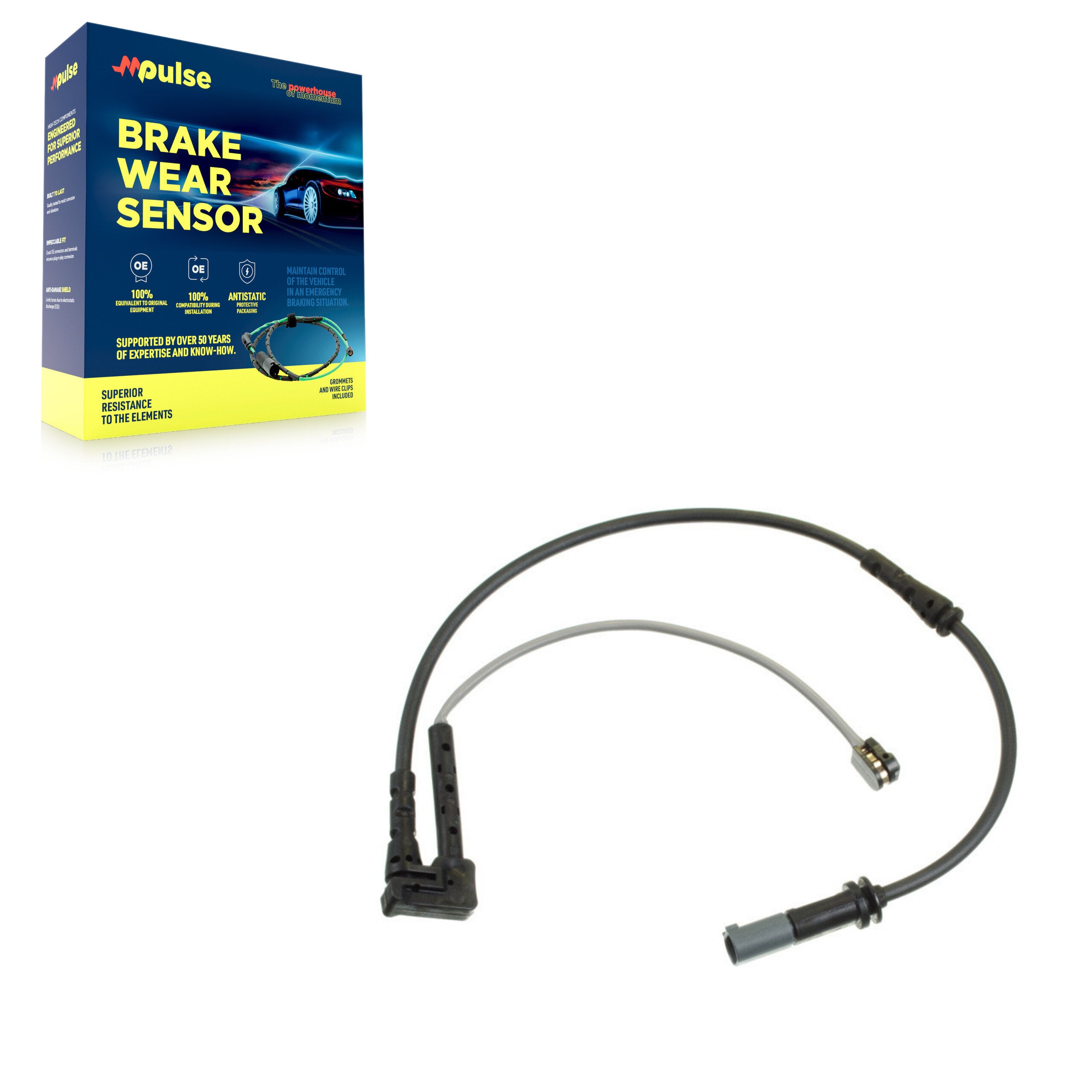 Mpulse SEN-2BWS0416 Disc Brake Pad Wear Sensor for 2016-2024 BMW M235i xDrive Gran Coupe, Mini Cooper Clubman, BMW 228i Gran Coupe - Front