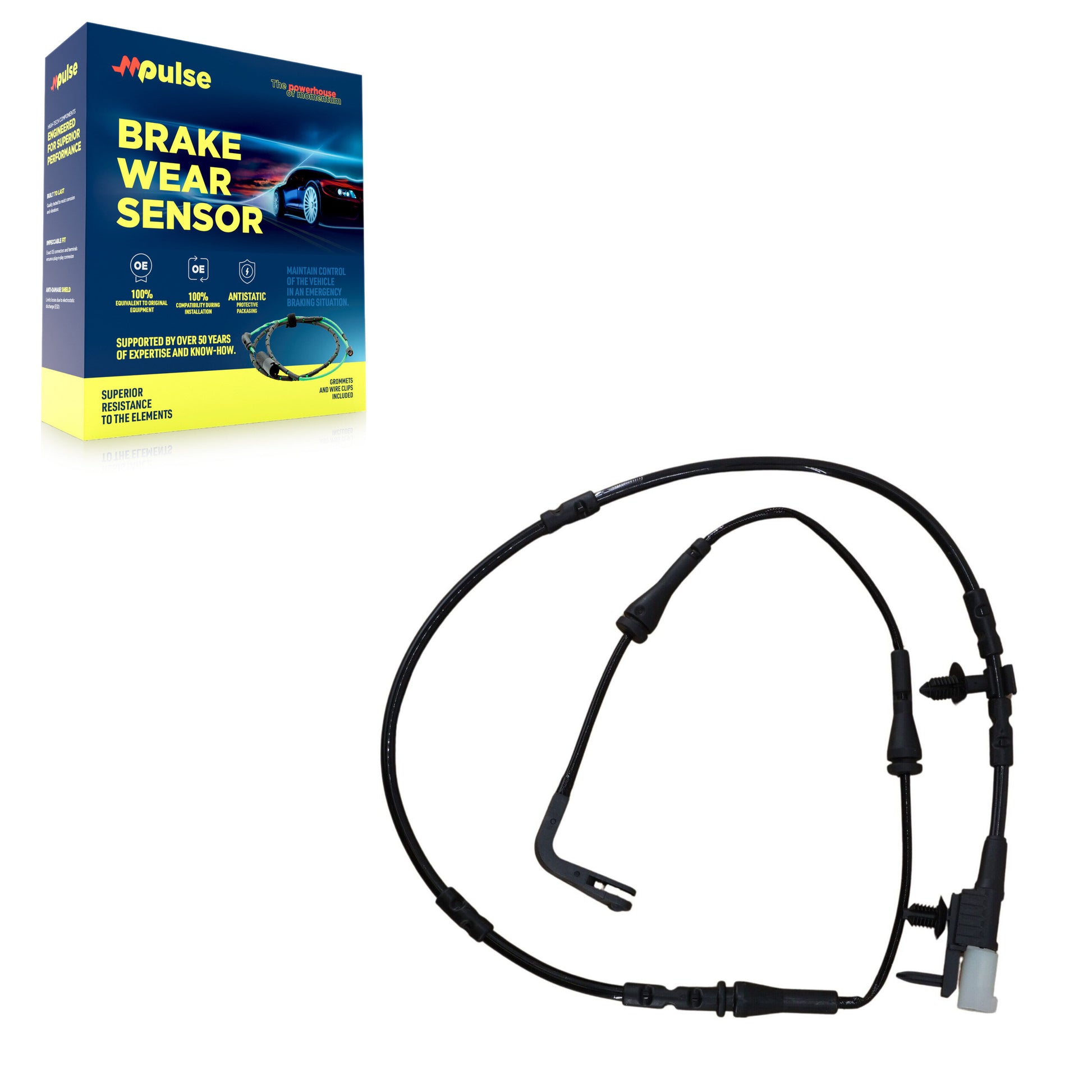 Mpulse SEN-2BWS0420 Disc Brake Pad Wear Sensor for 2017-2024 Jaguar XF, Jaguar XE - Rear