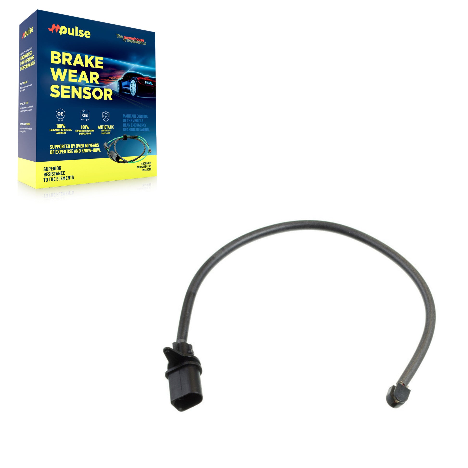 Mpulse SEN-2BWS0426 Disc Brake Pad Wear Sensor for 2015-2018 Porsche Macan - Front
