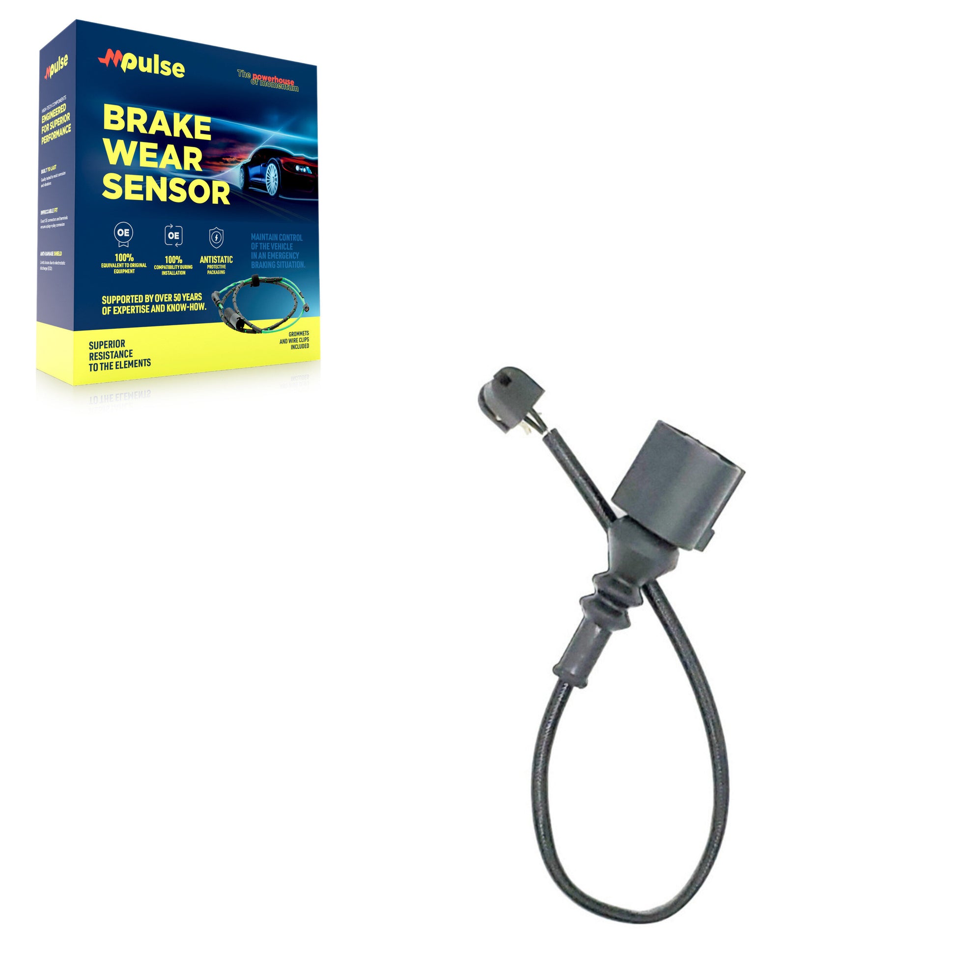 Mpulse SEN-2BWS0432 Disc Brake Pad Wear Sensor for 2004-2025 Porsche 718 Boxster, Porsche 718 Cayman, Porsche 911 - Front