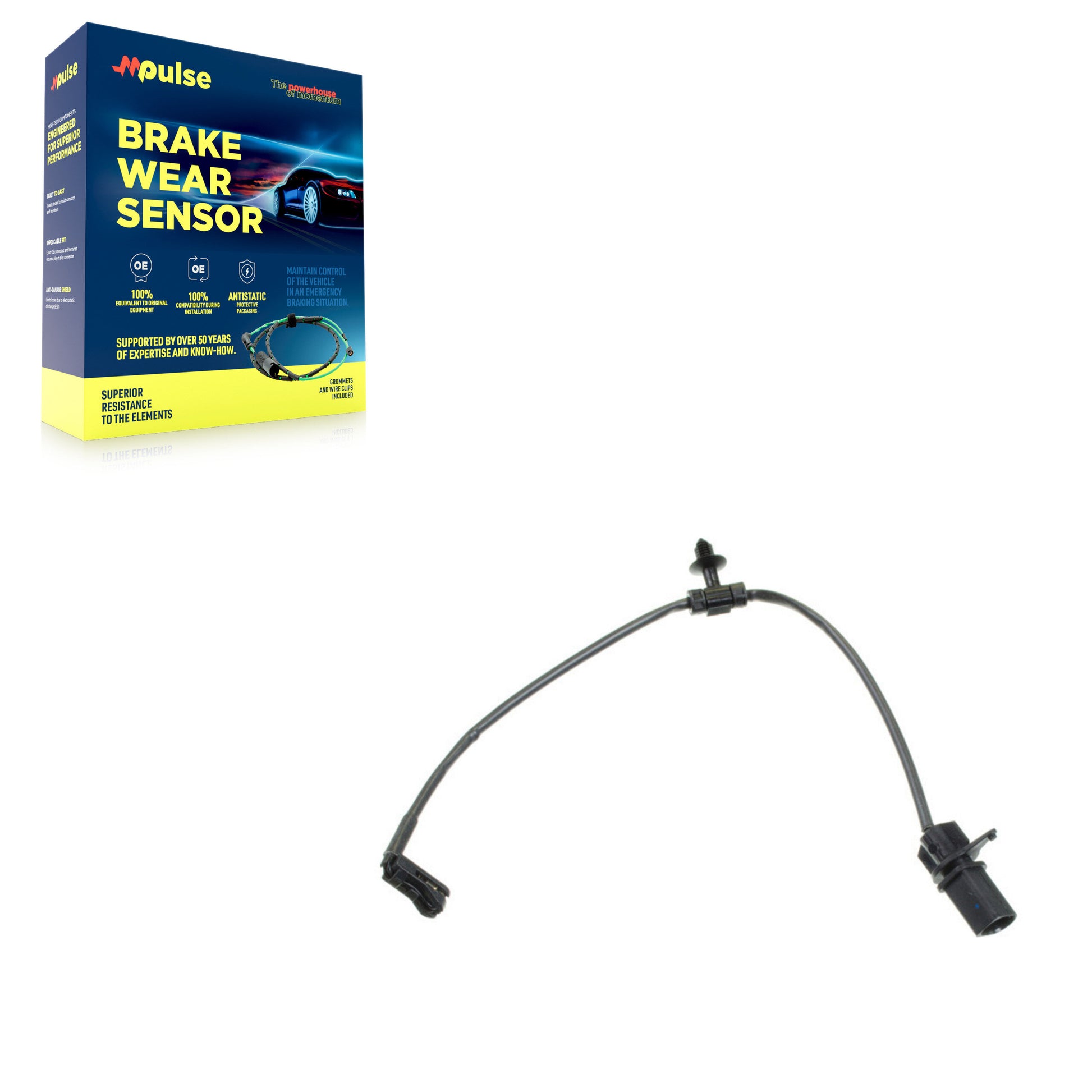 Mpulse SEN-2BWS0434 Disc Brake Pad Wear Sensor for 2016-2026 Audi A4 allroad, Audi A4 Quattro, Audi A5 Sportback - Rear, Rear Right