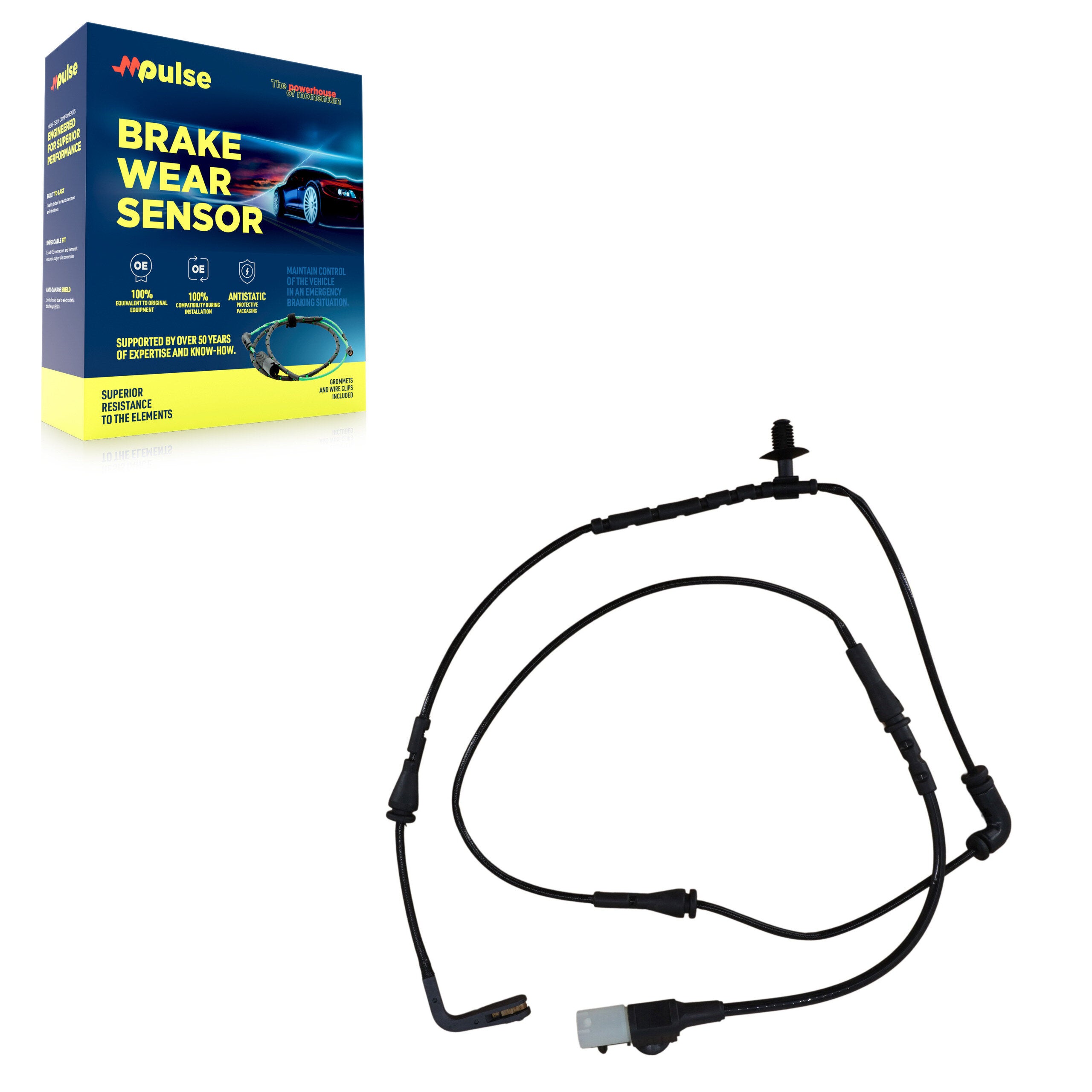 Mpulse SEN-2BWS0477 Disc Brake Pad Wear Sensor for 2016-2019 Land Rover Range Rover Evoque - Rear