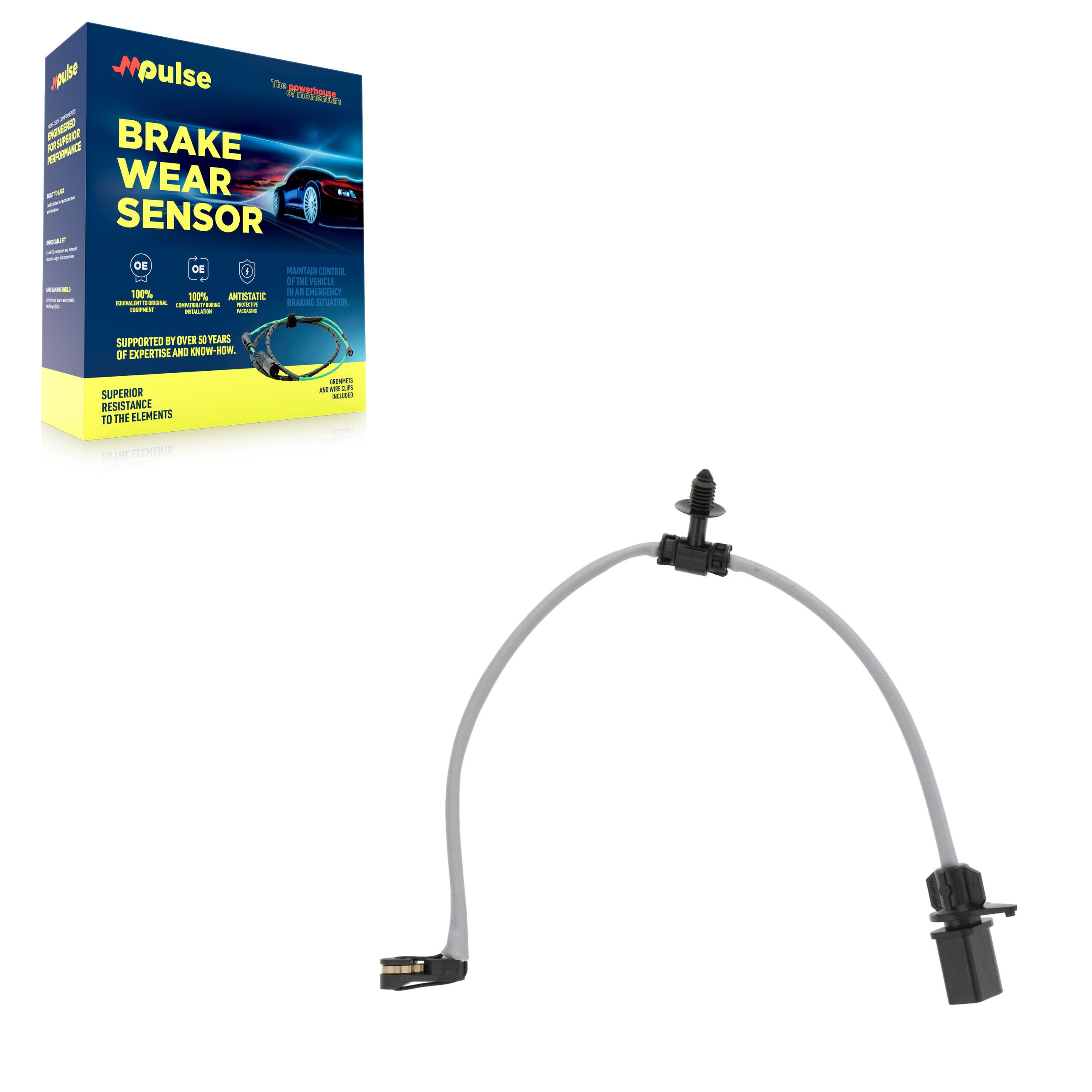 Mpulse SEN-2BWS0502 Disc Brake Pad Wear Sensor for 2018-2026 Audi A6 allroad, Audi A6 Quattro, Audi A7 Sportback - Rear, Rear Right